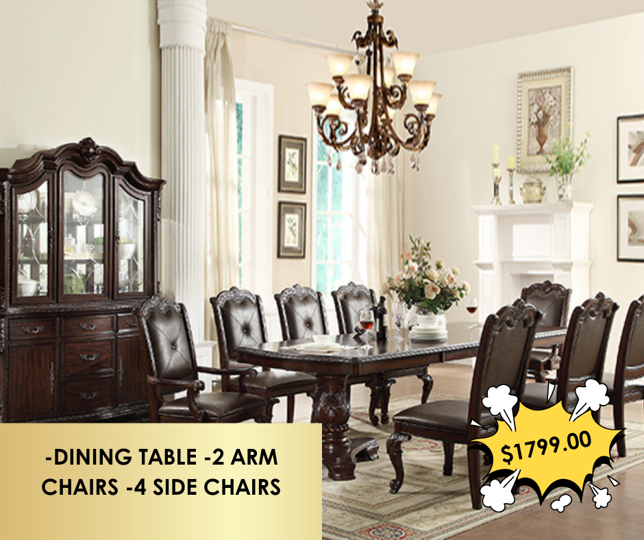 7PC KIERAN DINING TABLE SET