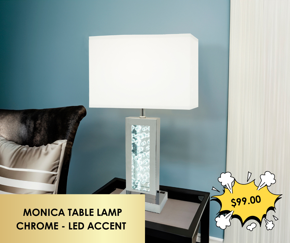 MONICA LAMP CHROME - LED ACCENT