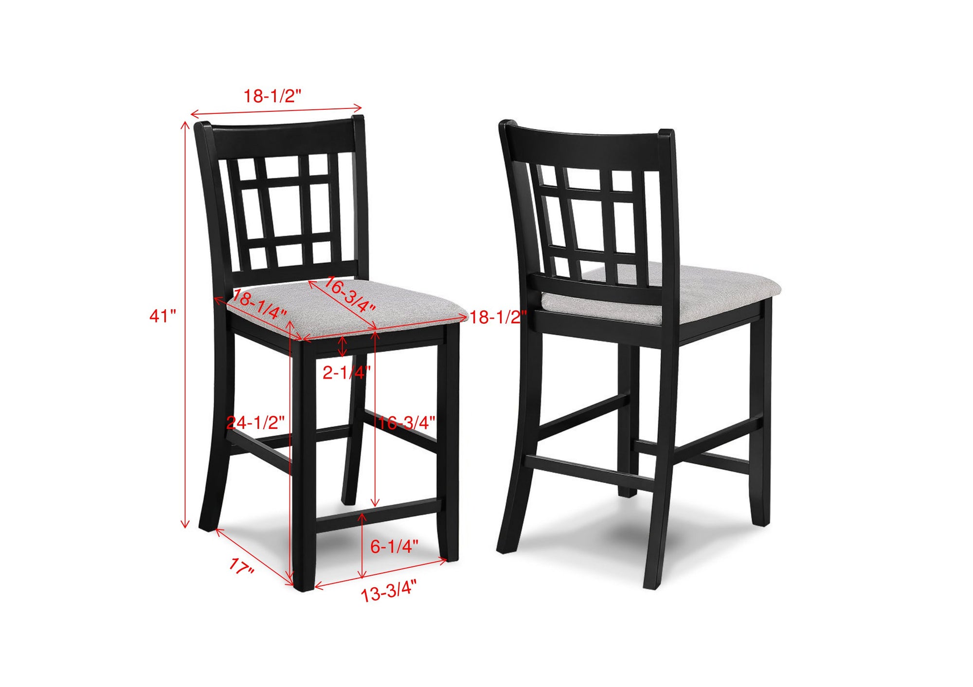 5PC ISABELLA COUNTER HEIGHT DINING SET