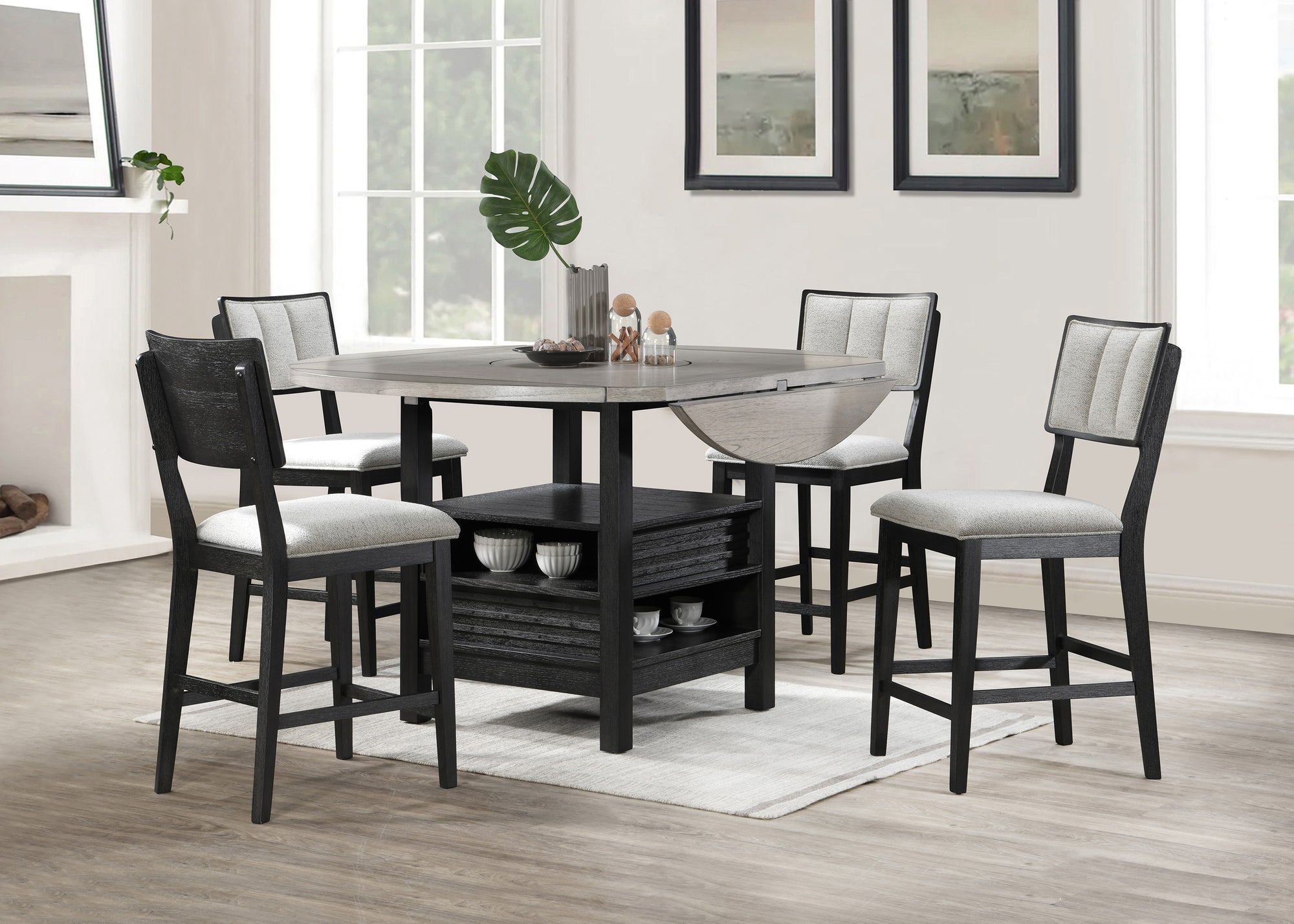 7PC CALVIN COUNTER HEIGHT TABLE SET