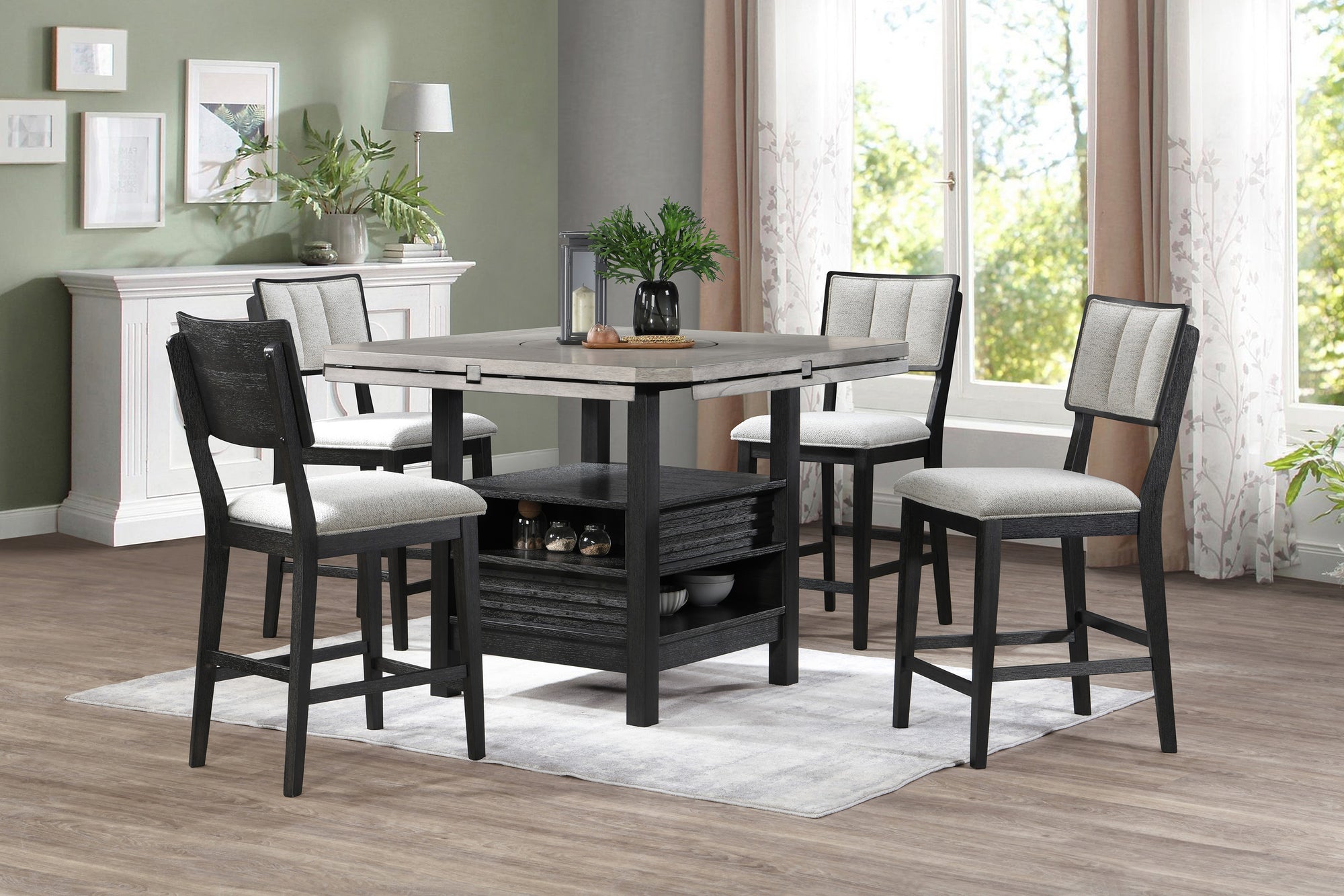 7PC CALVIN COUNTER HEIGHT TABLE SET