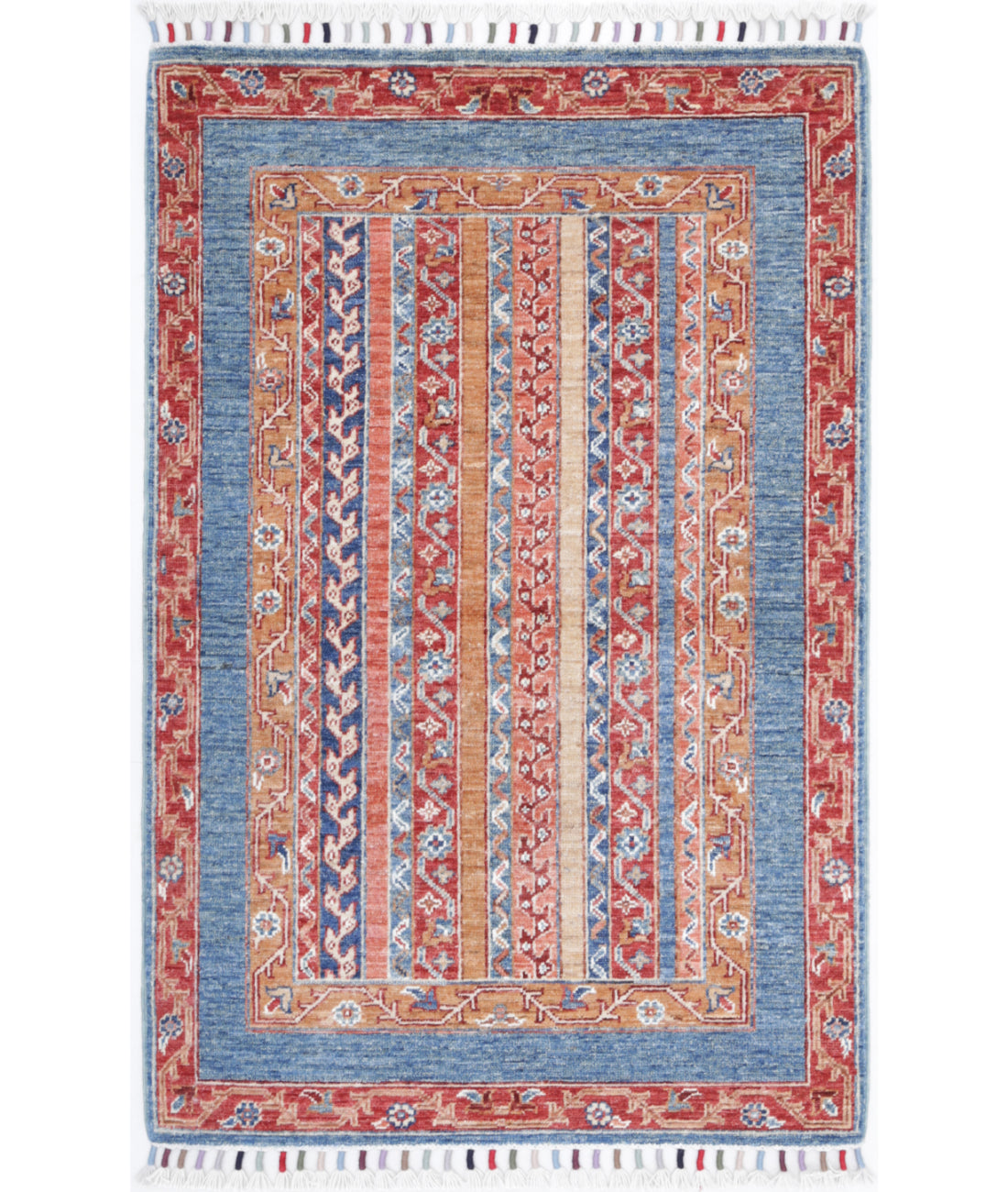 Hand Knotted Shaal Wool Rug - 2&#39;7&#39;&#39; x 3&#39;11&#39;&#39; 2&#39;7&#39;&#39; x 3&#39;11&#39;&#39; (78 X 118) / Multi / Multi