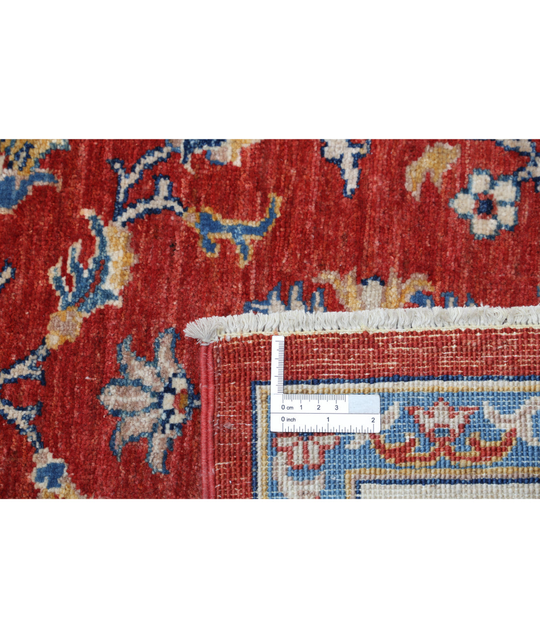 Hand Knotted Ziegler Farhan Wool Rug - 6'5'' x 9'9'' 6'5'' x 9'9'' (193 X 293) / Red / Ivory