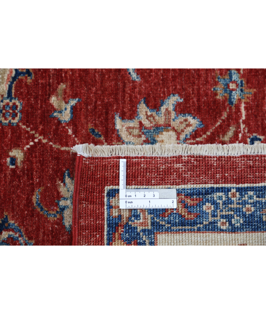 Hand Knotted Ziegler Farhan Wool Rug - 5'8'' x 7'8'' 5'8'' x 7'8'' (170 X 230) / Red / Ivory