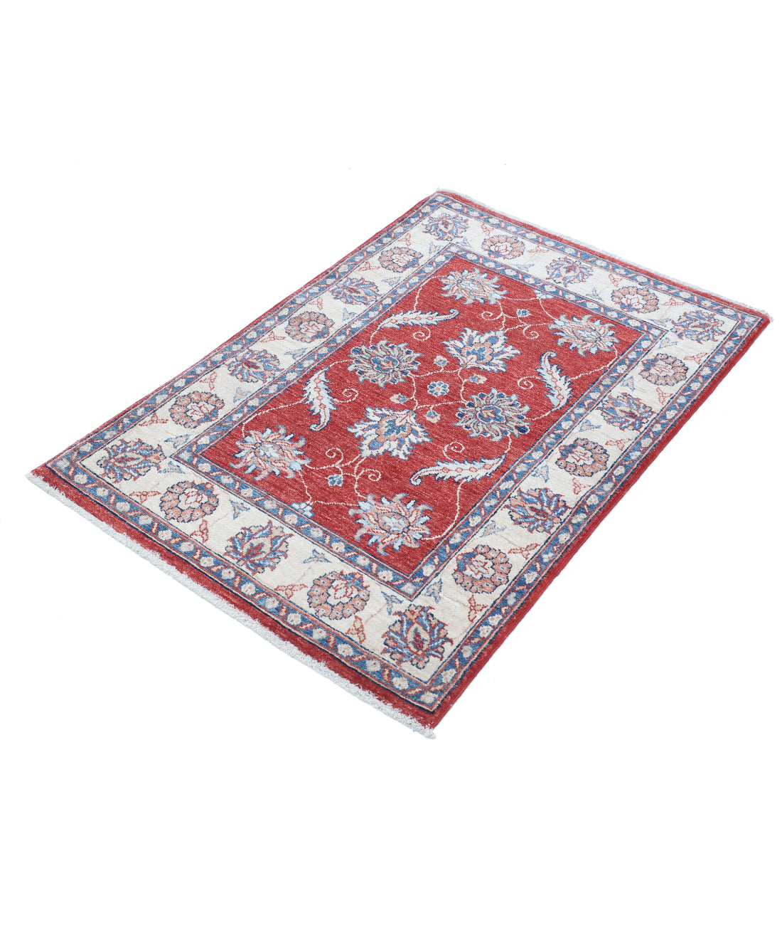 Hand Knotted Ziegler Farhan Wool Rug - 2'8'' x 3'10'' 2'8'' x 3'10'' (80 X 115) / Red / Ivory