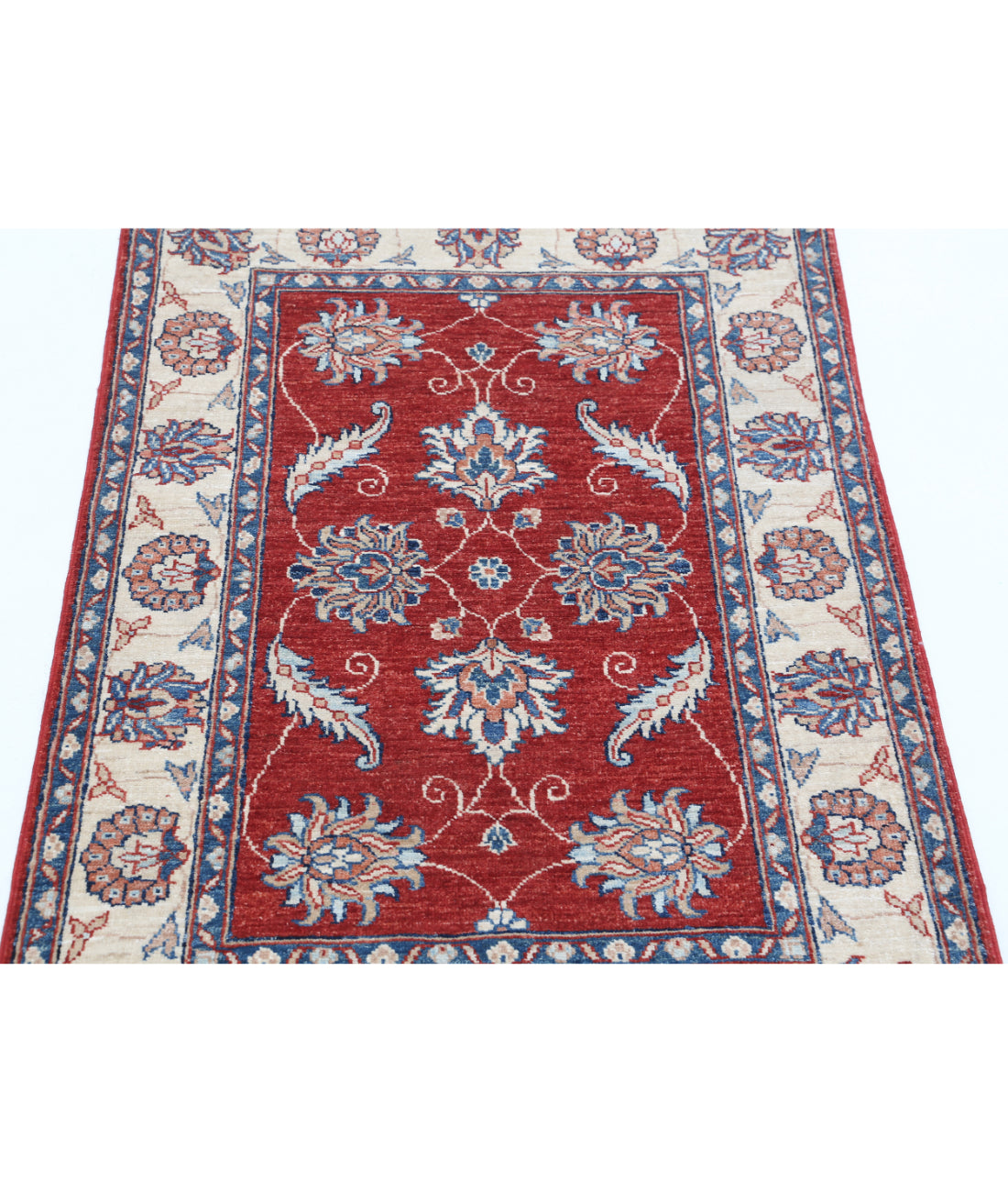 Hand Knotted Ziegler Farhan Wool Rug - 2'8'' x 3'10'' 2'8'' x 3'10'' (80 X 115) / Red / Ivory