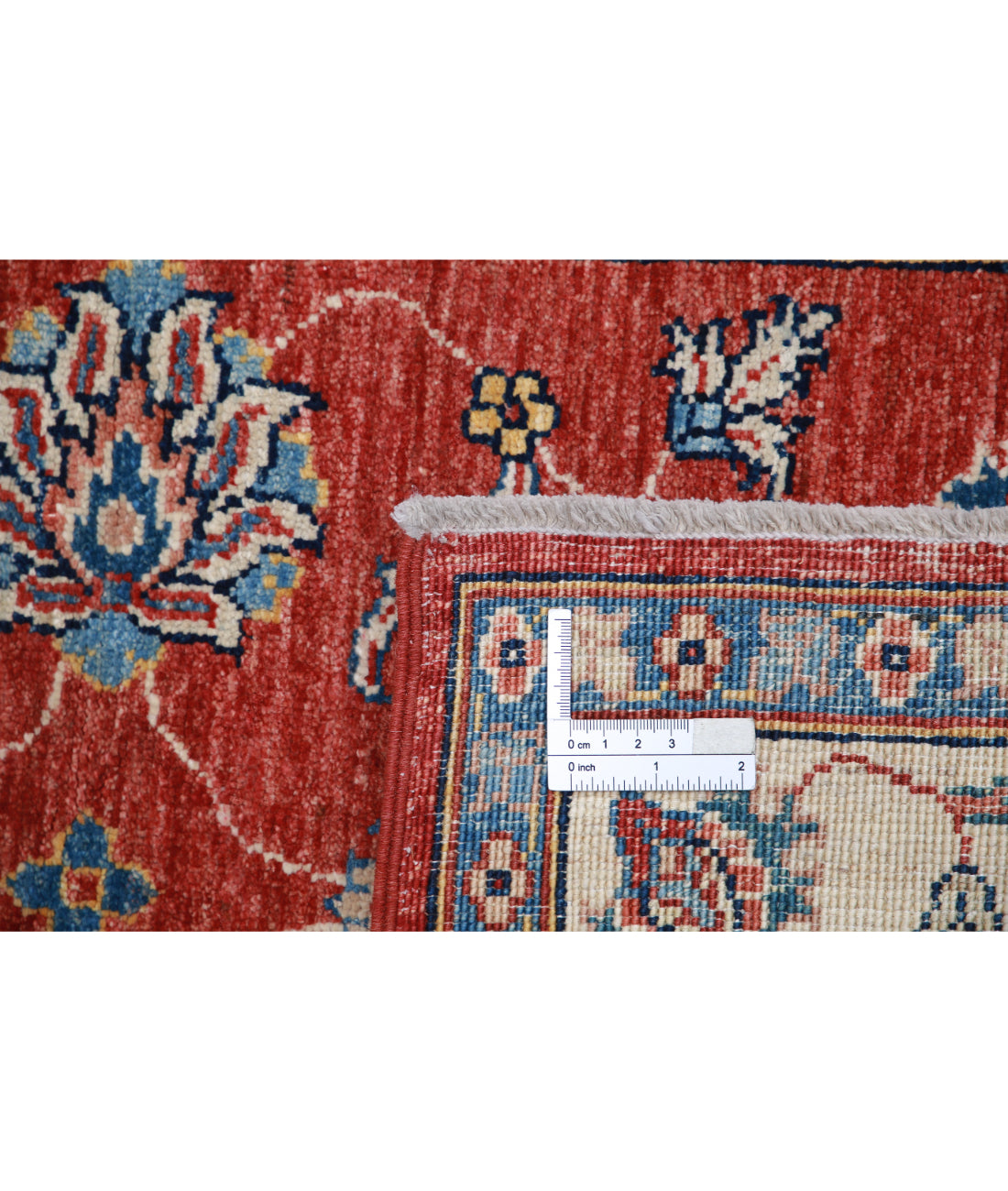 Hand Knotted Ziegler Farhan Wool Rug - 2'7'' x 4'2'' 2'7'' x 4'2'' (78 X 125) / Red / Ivory