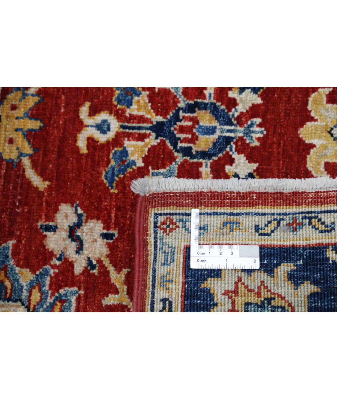 Hand Knotted Ziegler Farhan Wool Rug - 3'11'' x 5'8'' 3'11'' x 5'8'' (118 X 170) / Red / Blue