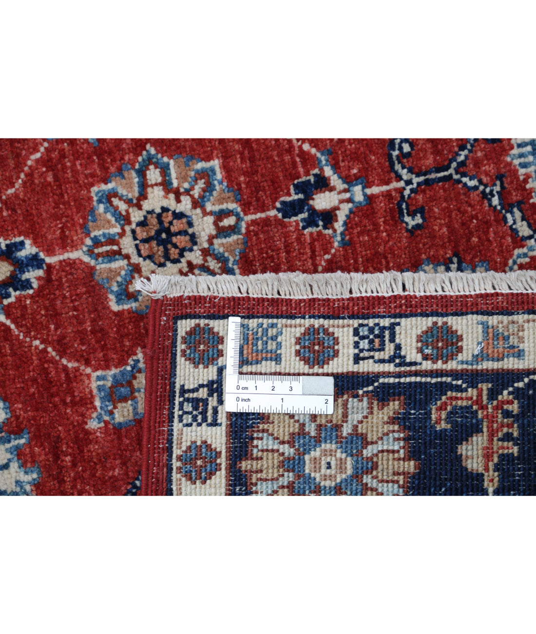 Hand Knotted Ziegler Farhan Wool Rug - 4'0'' x 5'9'' 4'0'' x 5'9'' (120 X 173) / Red / Blue