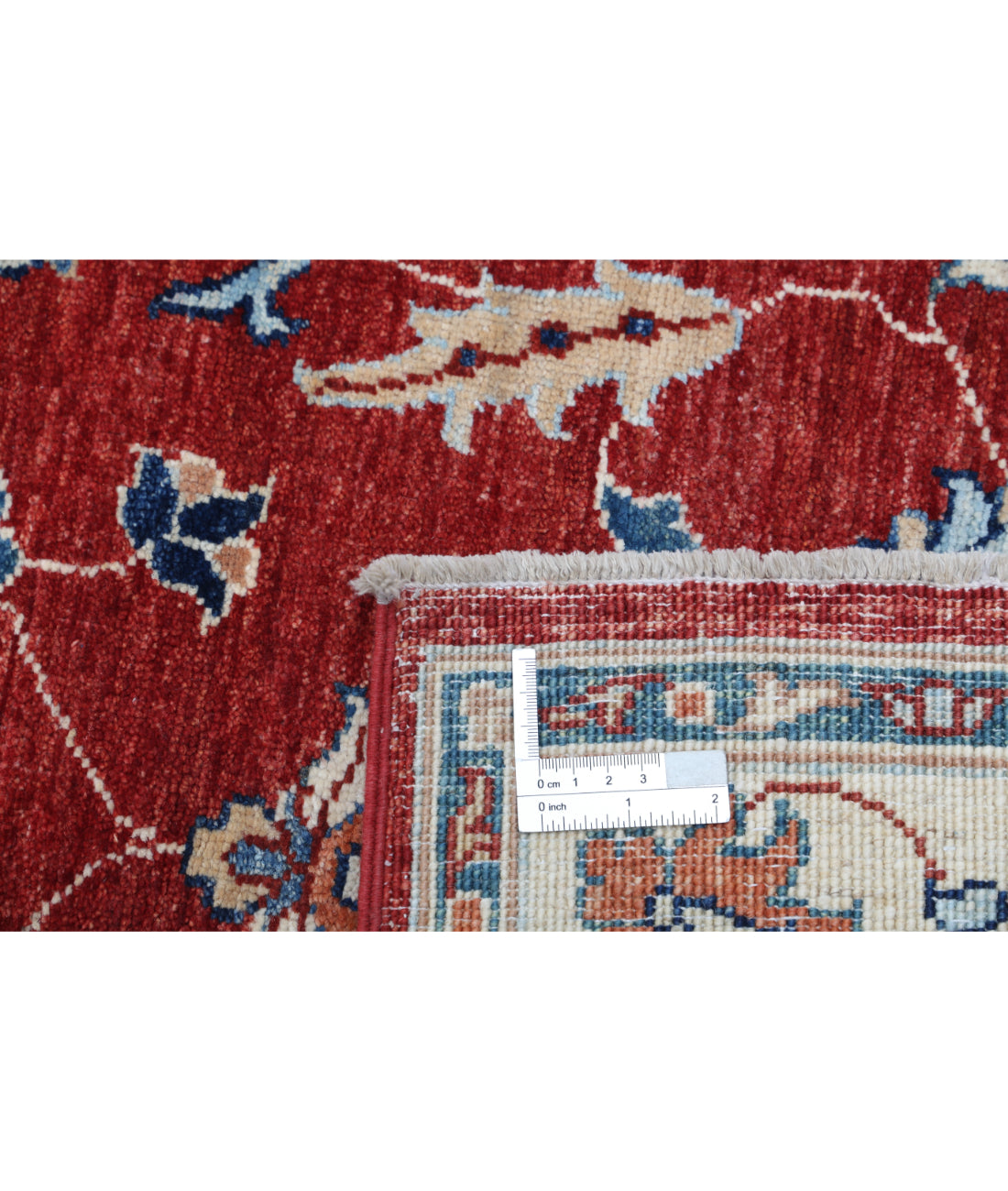 Hand Knotted Ziegler Farhan Wool Rug - 2'8'' x 4'3'' 2'8'' x 4'3'' (80 X 128) / Red / Ivory