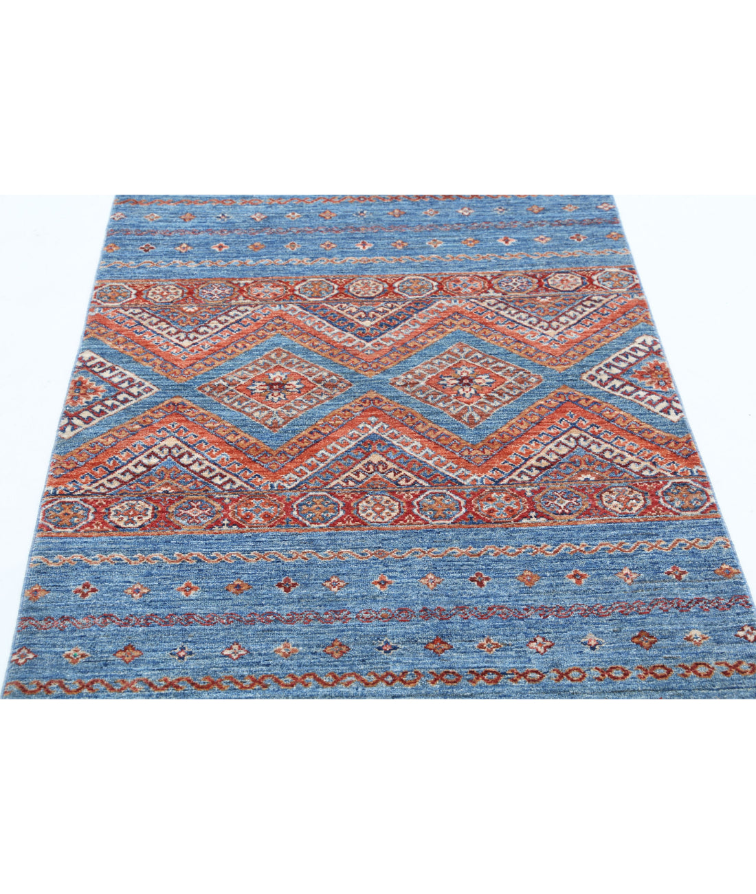 Hand Knotted Khurjeen Wool Rug - 3'2'' x 4'10'' 3'2'' x 4'10'' (95 X 145) / Multi / Multi