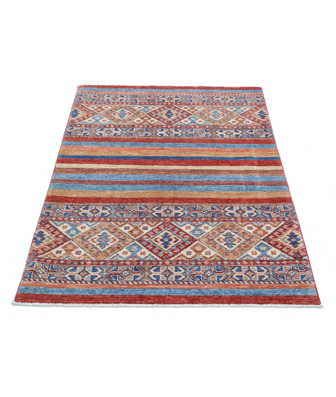 Hand Knotted Khurjeen Wool Rug - 3'4'' x 4'9'' 3'4'' x 4'9'' (100 X 143) / Multi / Multi