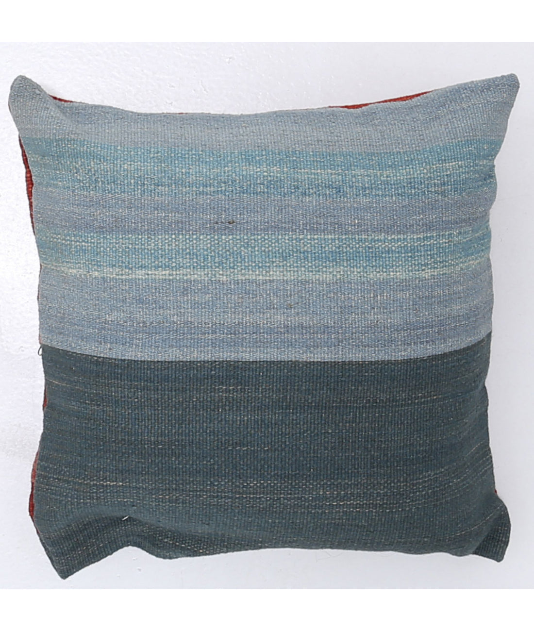 Hand Made Modern Stripe Wool & Cotton Pillow - 1'4'' x 1'4'' 1'4'' x 1'4'' (40 X 40) / Multi / Multi