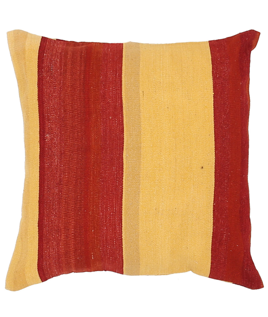 Hand Made Modern Stripe Wool & Cotton Pillow - 2'2'' x 2'2'' 2'2'' x 2'2'' (65 X 65) / Multi / Multi