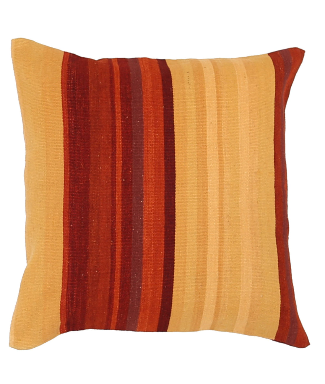 Hand Made Modern Stripe Wool &amp; Cotton Pillow - 2&#39;2&#39;&#39; x 2&#39;2&#39;&#39; 2&#39;2&#39;&#39; x 2&#39;2&#39;&#39; (65 X 65) / Multi / Multi