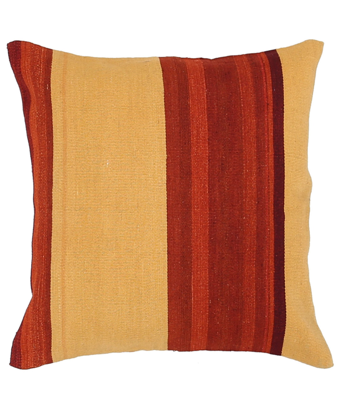 Hand Made Modern Stripe Wool &amp; Cotton Pillow - 2&#39;2&#39;&#39; x 2&#39;2&#39;&#39; 2&#39;2&#39;&#39; x 2&#39;2&#39;&#39; (65 X 65) / Multi / Multi