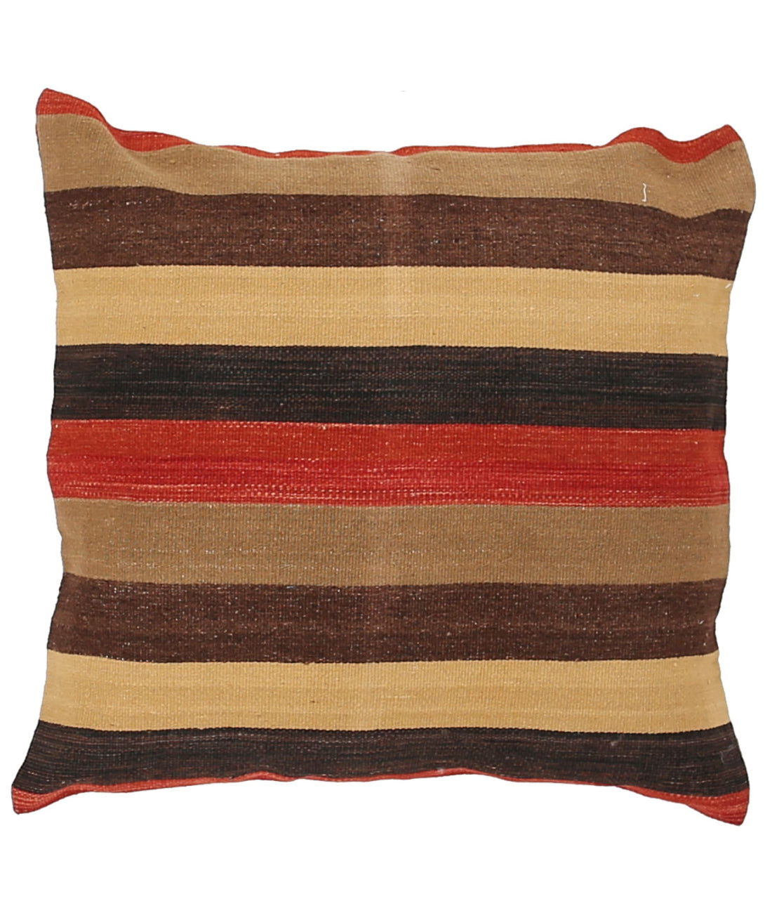 Hand Made Modern Stripe Wool &amp; Cotton Pillow - 2&#39;2&#39;&#39; x 2&#39;2&#39;&#39; 2&#39;2&#39;&#39; x 2&#39;2&#39;&#39; (65 X 65) / Multi / Multi