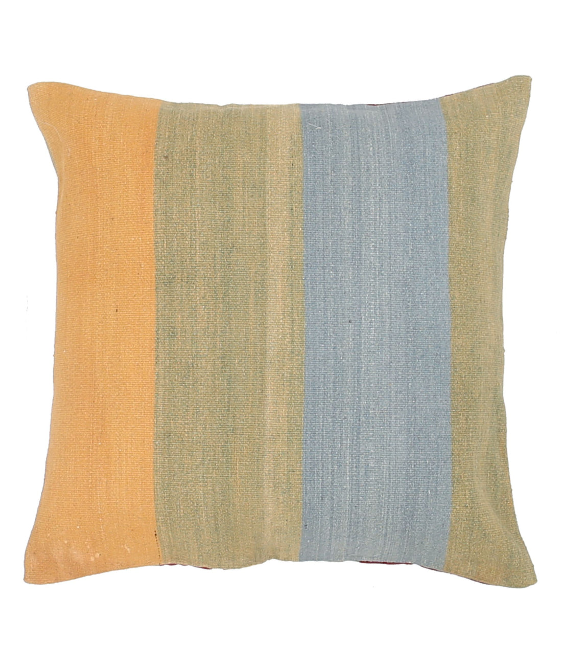 Hand Made Modern Stripe Wool &amp; Cotton Pillow - 2&#39;2&#39;&#39; x 2&#39;2&#39;&#39; 2&#39;2&#39;&#39; x 2&#39;2&#39;&#39; (65 X 65) / Multi / Multi