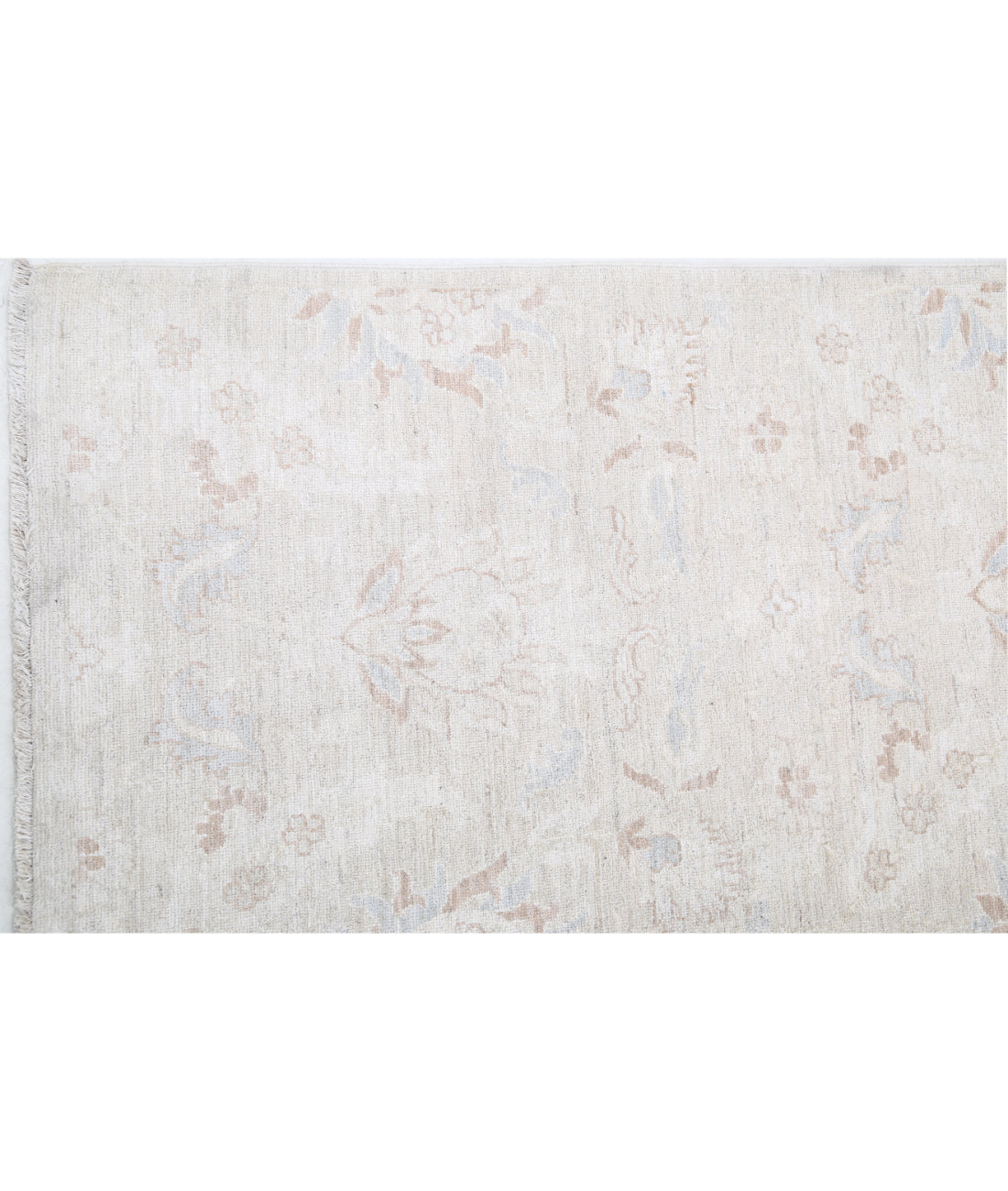 Hand Knotted Artemix Wool Rug - 6'2'' x 8'0'' 6'2'' x 8'0'' (185 X 240) / Ivory / Taupe