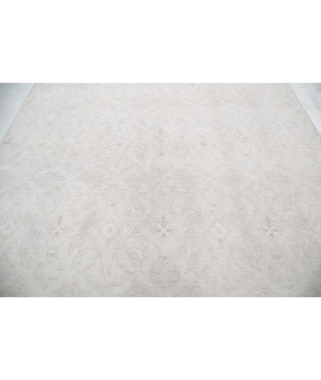 Hand Knotted Artemix Wool Rug - 8'1'' x 9'9'' 8'1'' x 9'9'' (243 X 293) / Ivory / Ivory