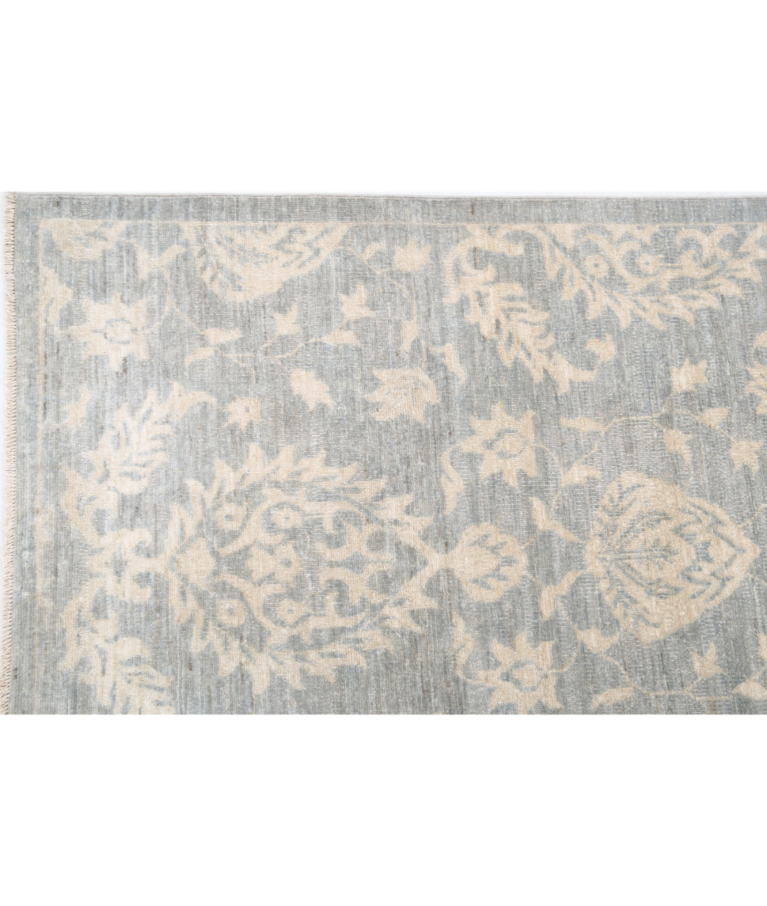 Hand Knotted Artemix Wool Rug - 8'11'' x 11'6'' 8'11'' x 11'6'' (268 X 345) / Grey / Ivory