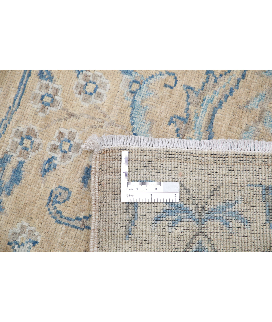 Hand Knotted Artemix Wool Rug - 8'11'' x 12'1'' 8'11'' x 12'1'' (268 X 363) / Taupe / Blue