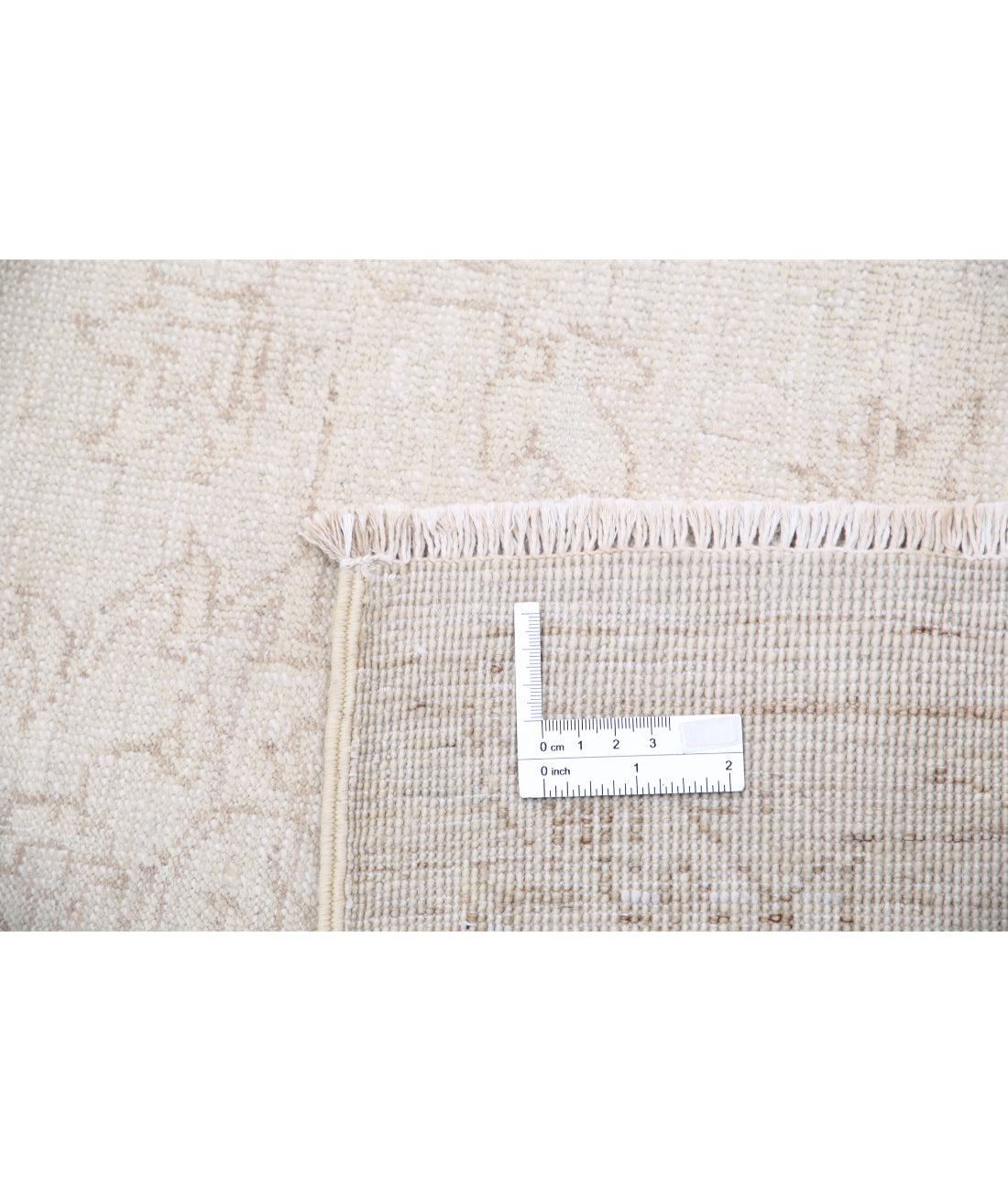 Hand Knotted Artemix Wool Rug - 7'11'' x 9'5'' 7'11'' x 9'5'' (238 X 283) / Ivory / Taupe