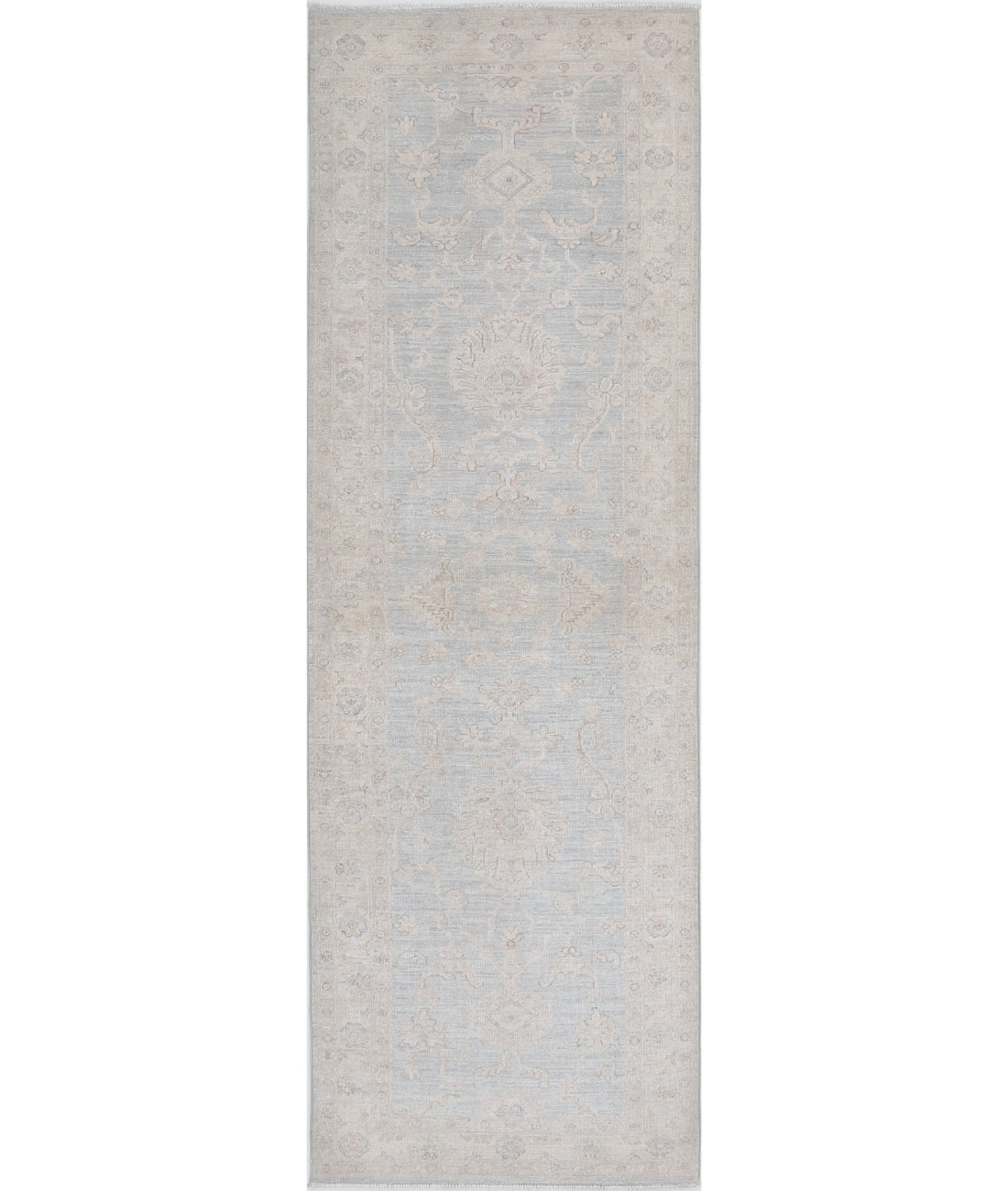 Hand Knotted Serenity Wool Rug - 2'8'' x 6'3'' 2'8'' x 6'3'' (80 X 188) / Grey / Ivory