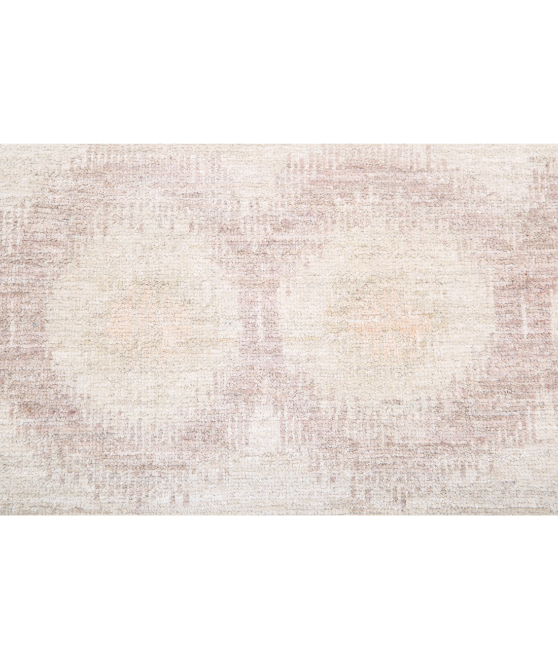 Hand Knotted Ikat Wool Rug - 6'1'' x 8'7'' 6'1'' x 8'7'' (183 X 258) / Ivory / Taupe