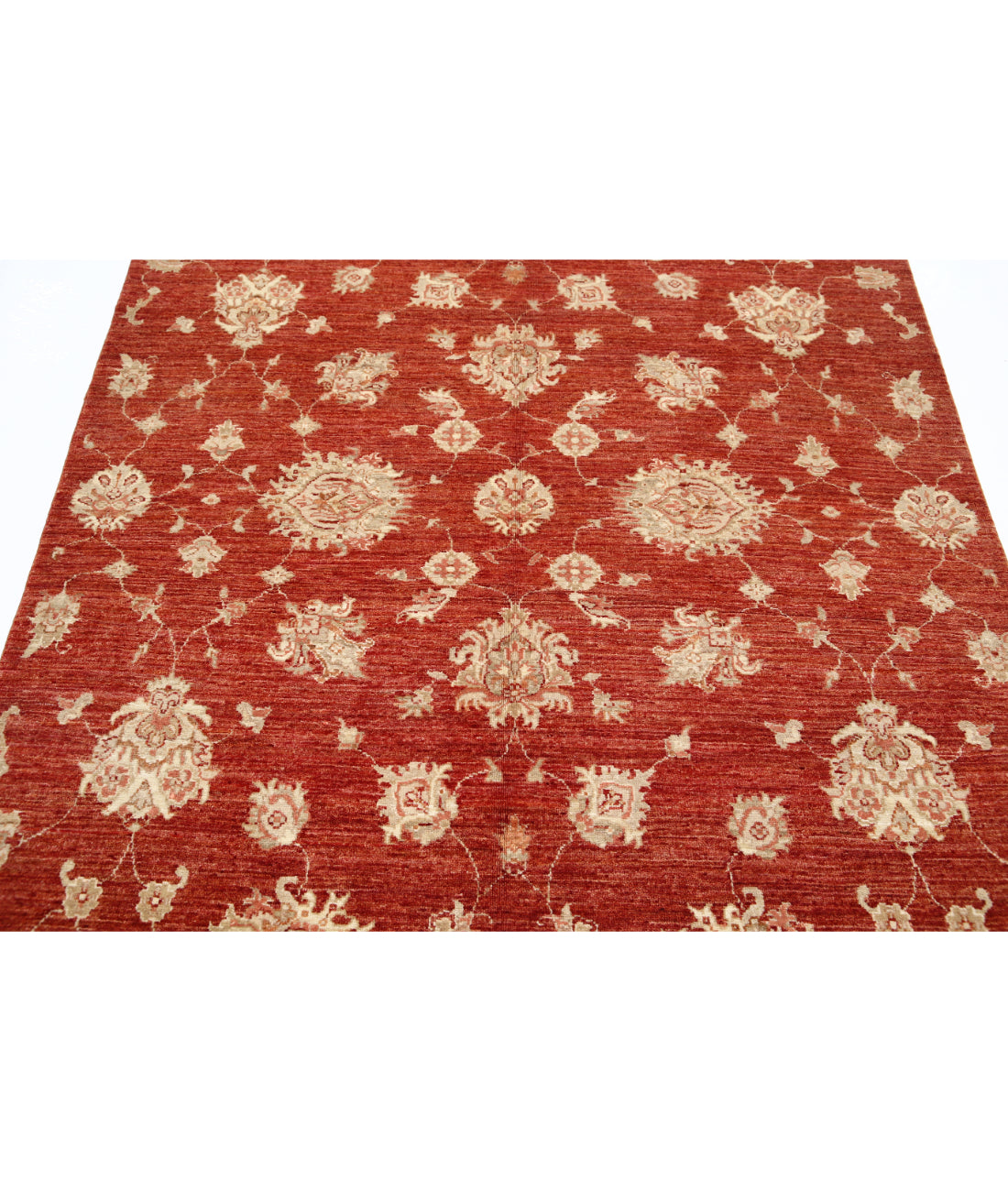 Hand Knotted Art & Craft Wool Rug - 4'10'' x 6'6'' 4'10'' x 6'6'' (145 X 195) / Red / Red