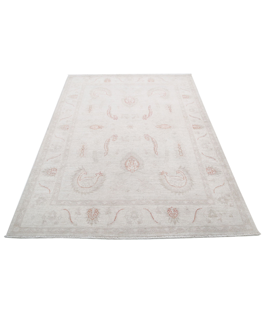 Hand Knotted Serenity Wool Rug - 4'11'' x 7'0'' 4'11'' x 7'0'' (148 X 210) / Ivory / Ivory