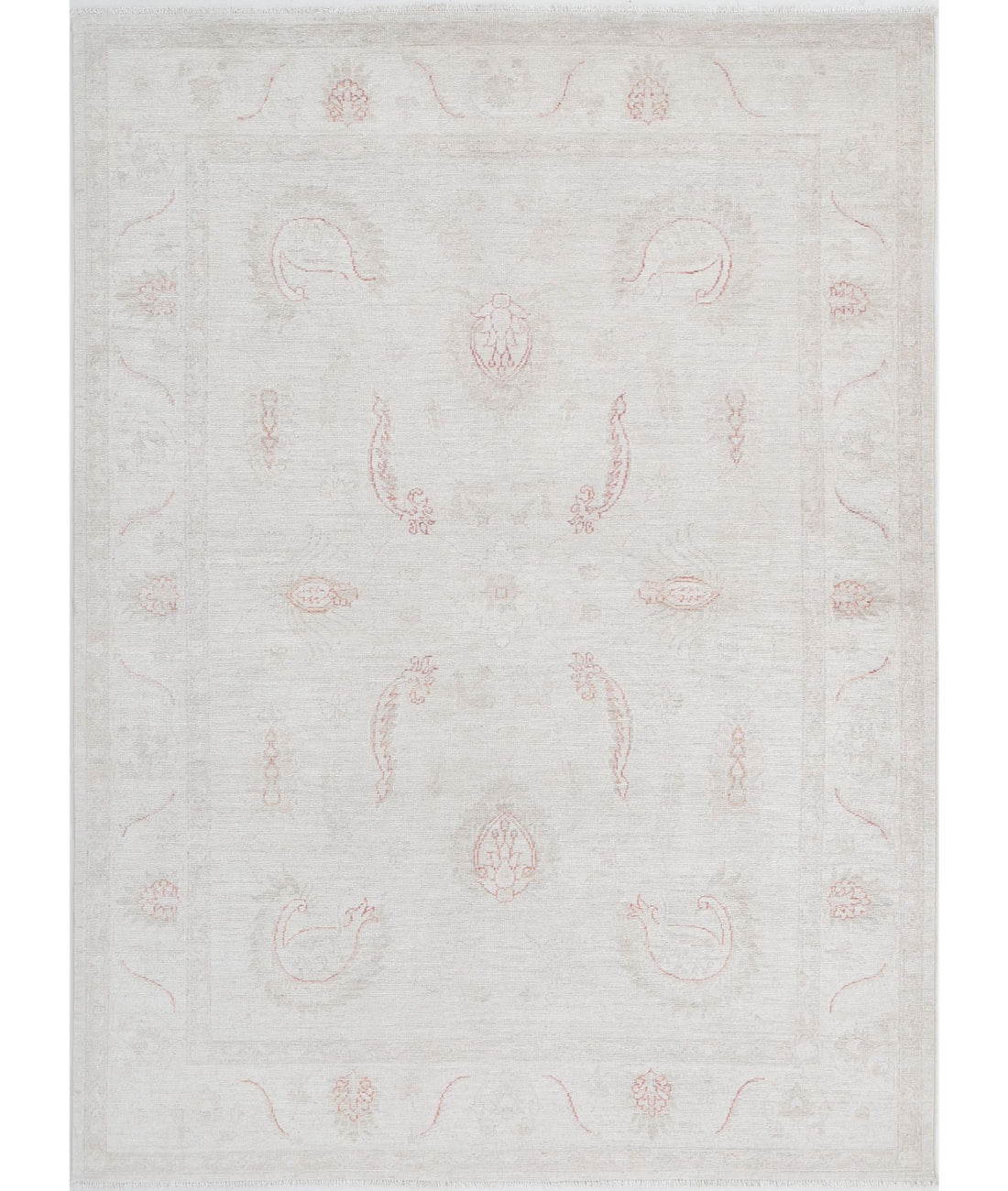 Hand Knotted Serenity Wool Rug - 4&#39;11&#39;&#39; x 7&#39;0&#39;&#39; 4&#39;11&#39;&#39; x 7&#39;0&#39;&#39; (148 X 210) / Ivory / Ivory