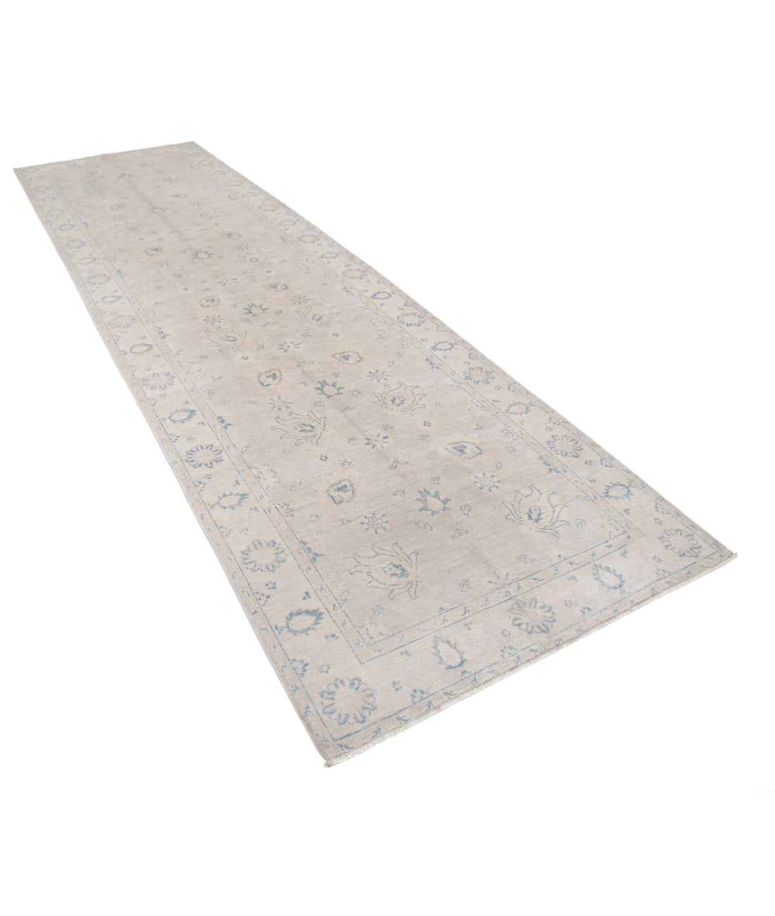 Hand Knotted Serenity Wool Rug - 3'11'' x 13'9'' 3'11'' x 13'9'' (118 X 413) / Brown / Ivory