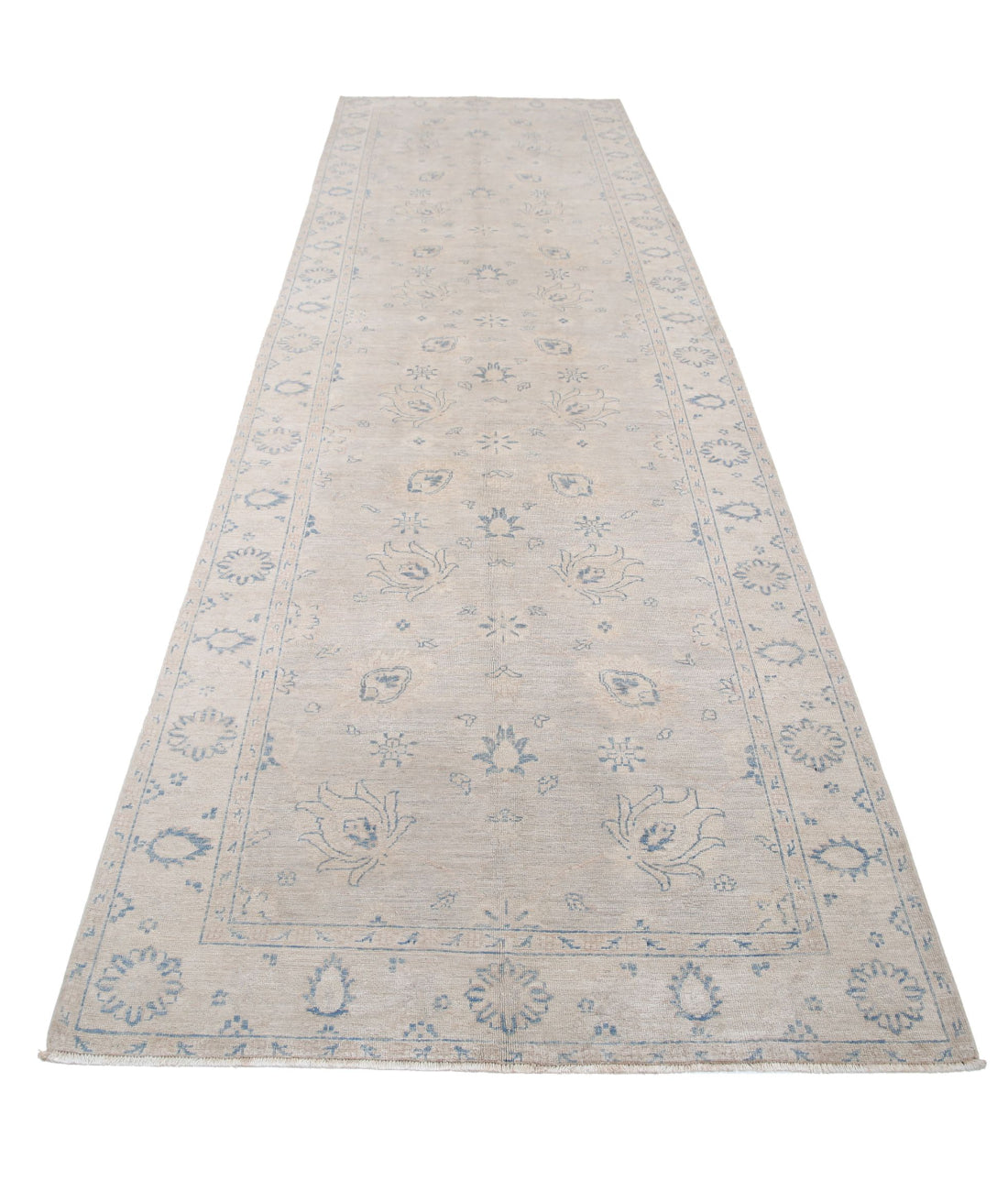 Hand Knotted Serenity Wool Rug - 3'11'' x 13'9'' 3'11'' x 13'9'' (118 X 413) / Brown / Ivory