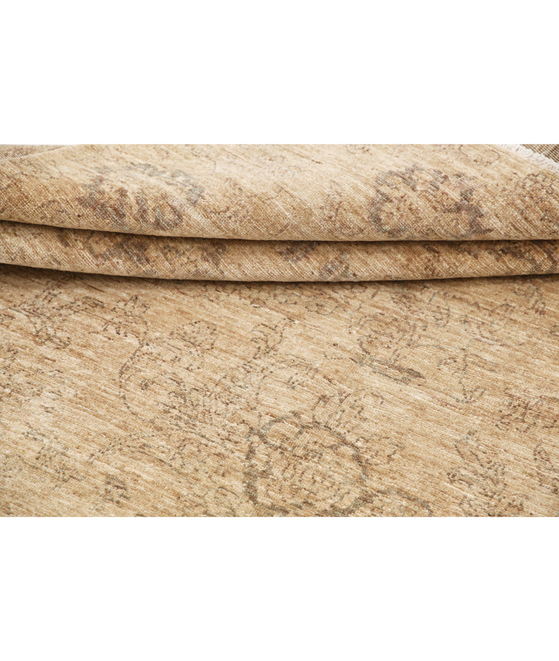 Hand Knotted Ziegler Farhan Wool Rug - 6'6'' x 9'3'' 6'6'' x 9'3'' (195 X 278) / Brown / Brown