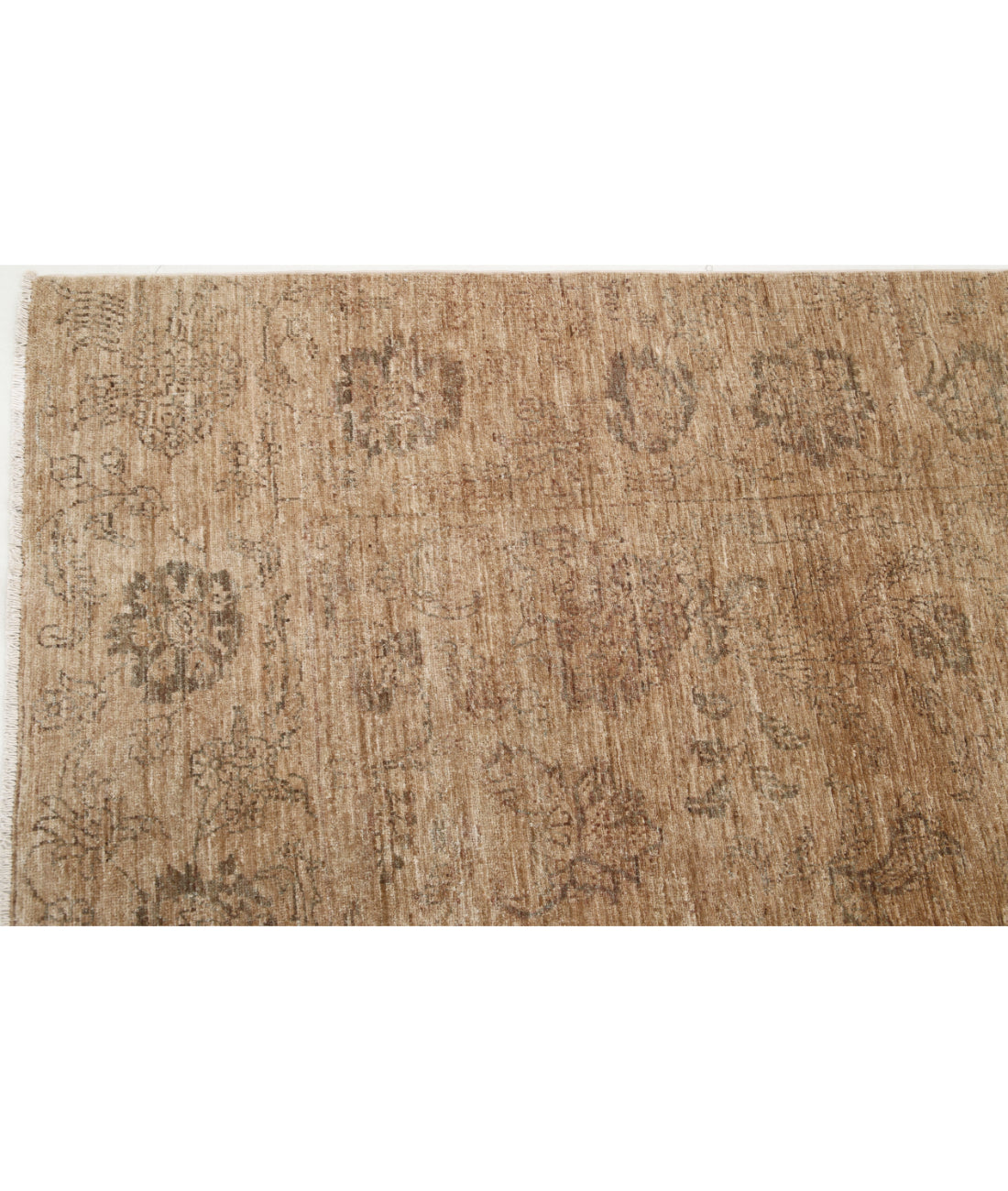 Hand Knotted Ziegler Farhan Wool Rug - 6'6'' x 9'3'' 6'6'' x 9'3'' (195 X 278) / Brown / Brown