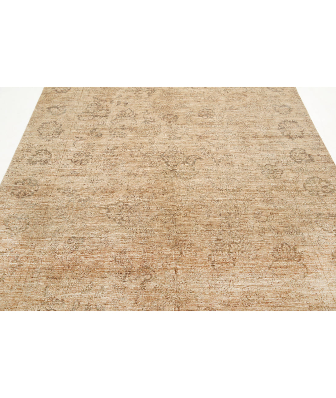 Hand Knotted Ziegler Farhan Wool Rug - 6'6'' x 9'3'' 6'6'' x 9'3'' (195 X 278) / Brown / Brown