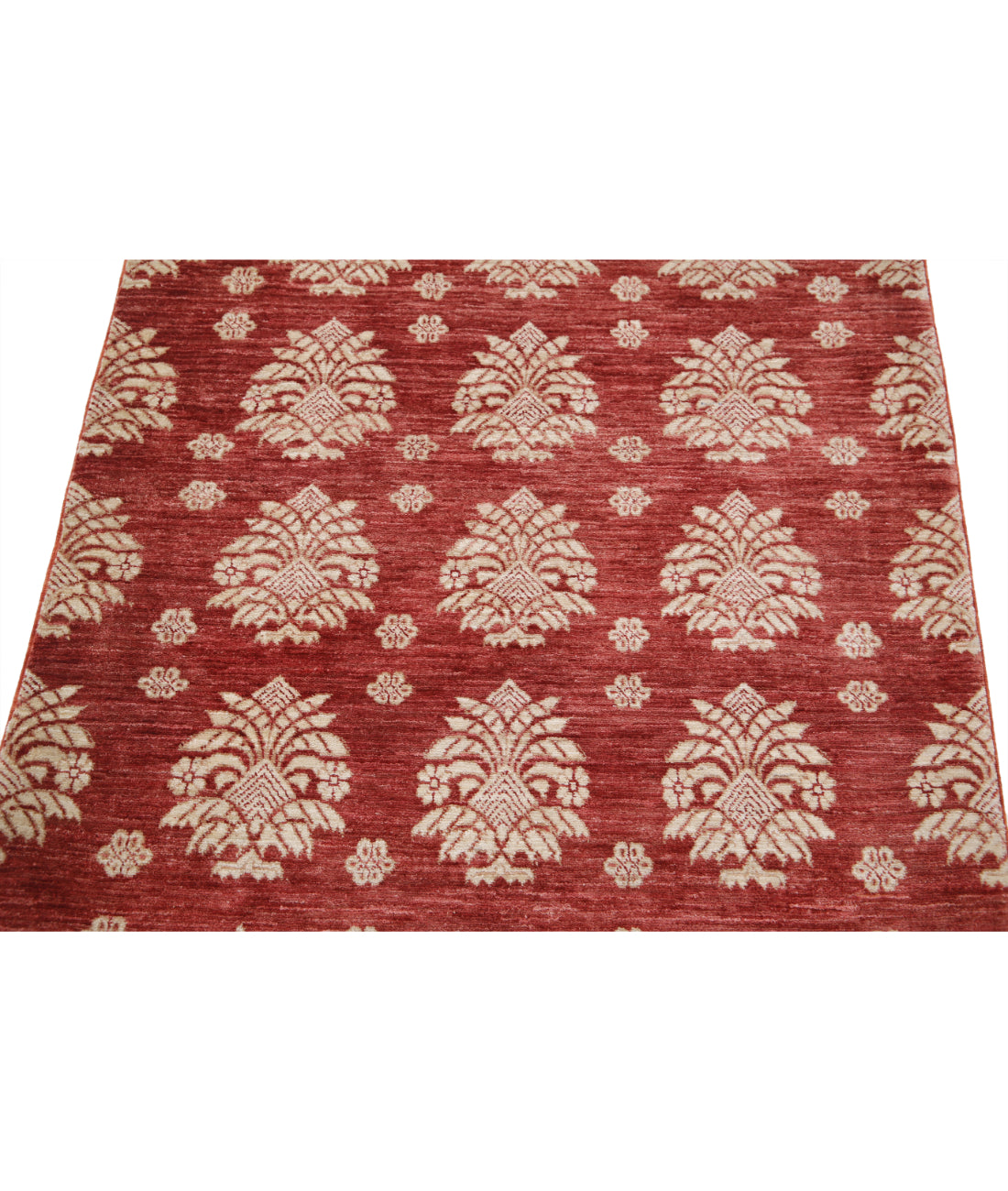 Hand Knotted Ziegler Farhan Wool Rug - 3'2'' x 4'0'' 3'2'' x 4'0'' (95 X 120) / Red / Red