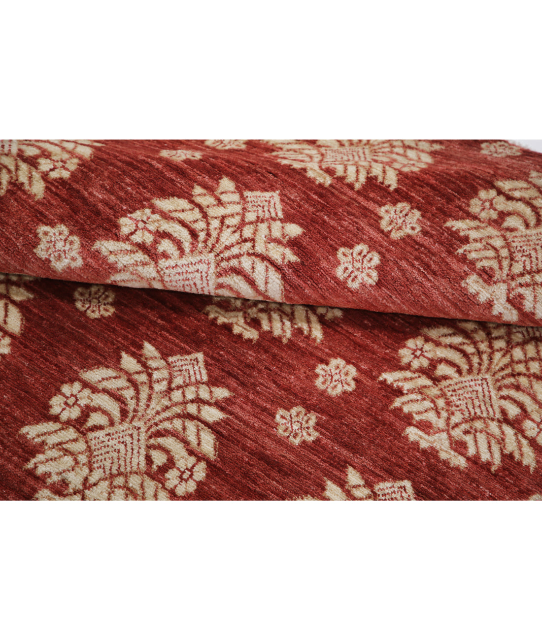 Hand Knotted Ziegler Farhan Wool Rug - 3'2'' x 4'0'' 3'2'' x 4'0'' (95 X 120) / Red / Red