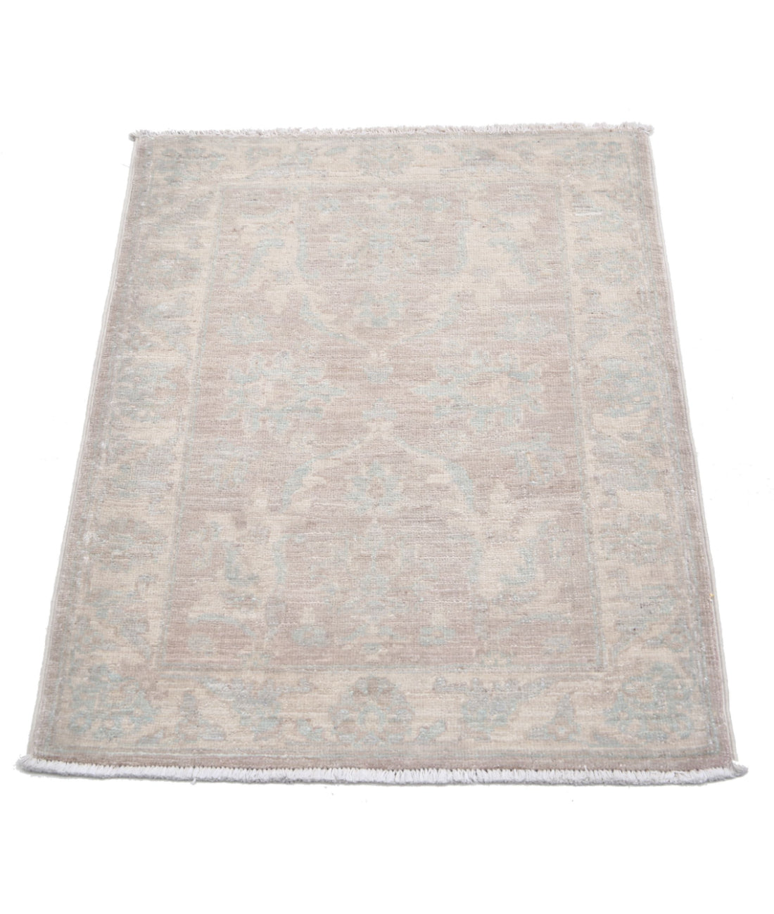 Hand Knotted Serenity Wool Rug - 2'1'' x 2'10'' 2'1'' x 2'10'' (63 X 85) / Brown / Ivory