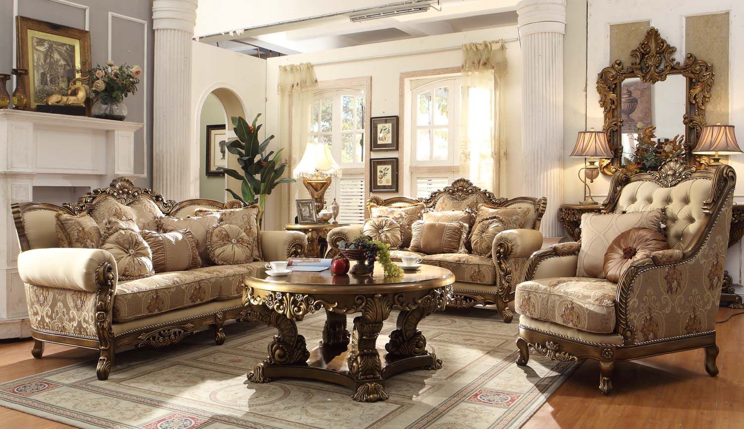 3PC VICTORIAN LIVING ROOM SET