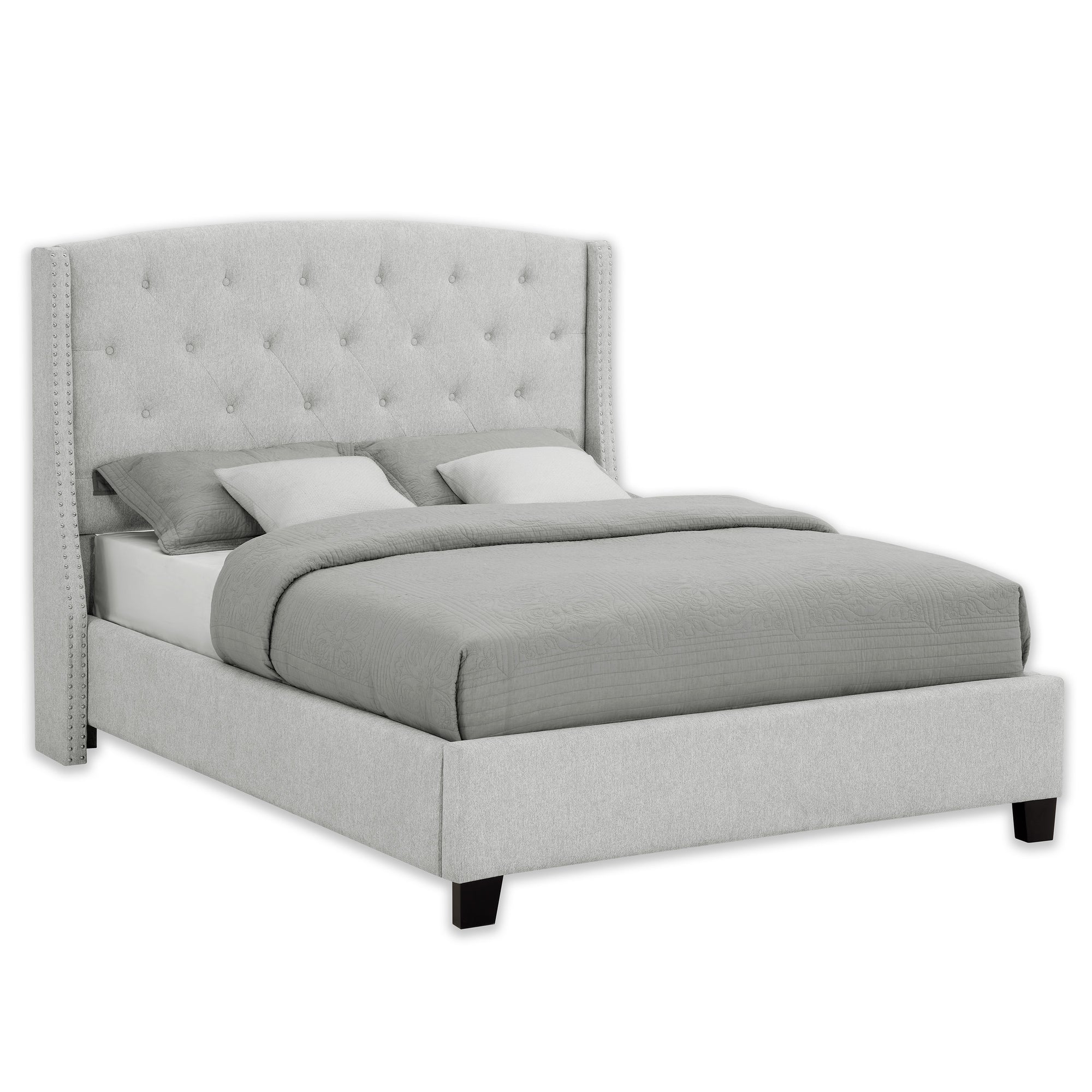 ELLA QUEEN BED  - DOVE