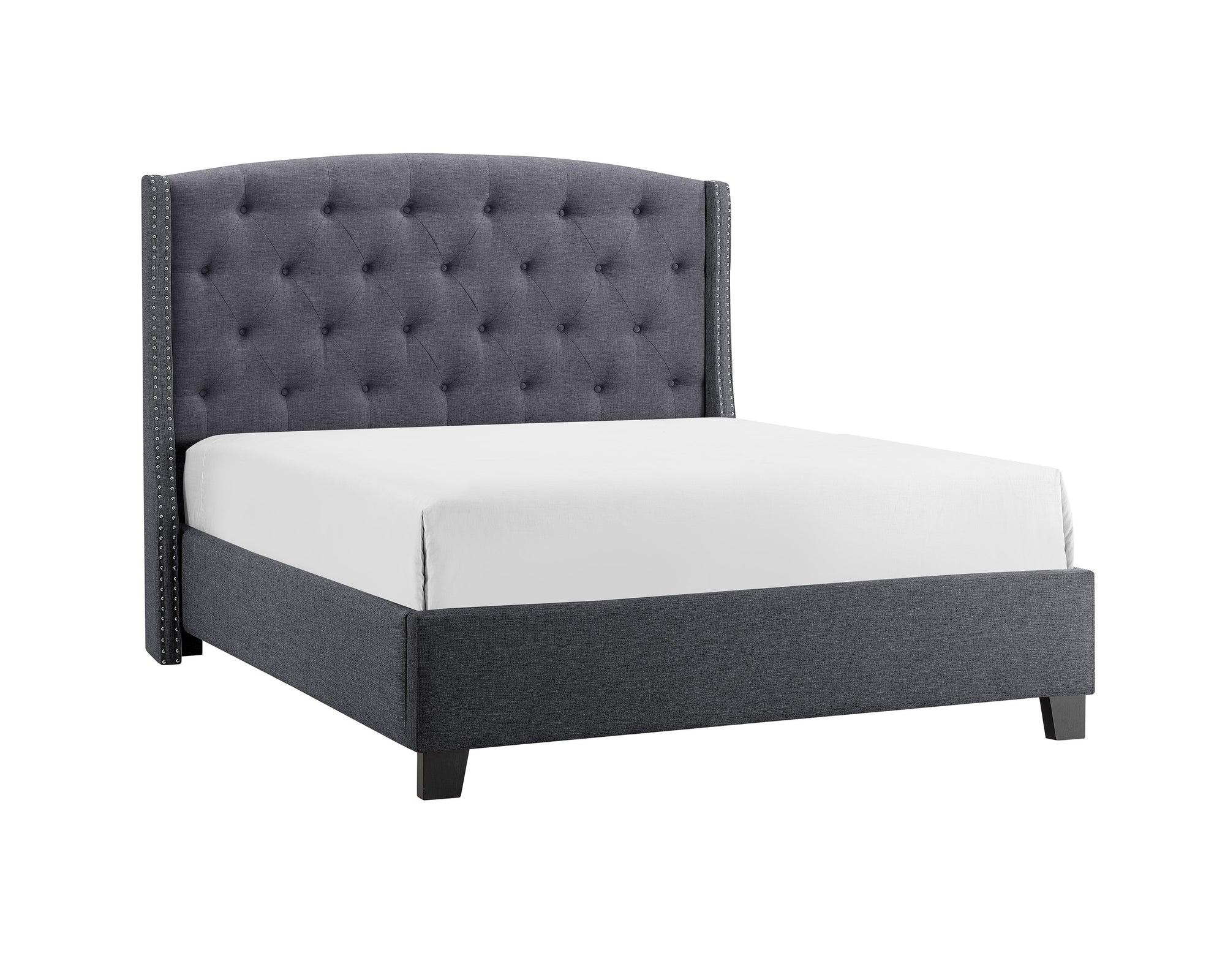 ELLA QUEEN BED - GREY