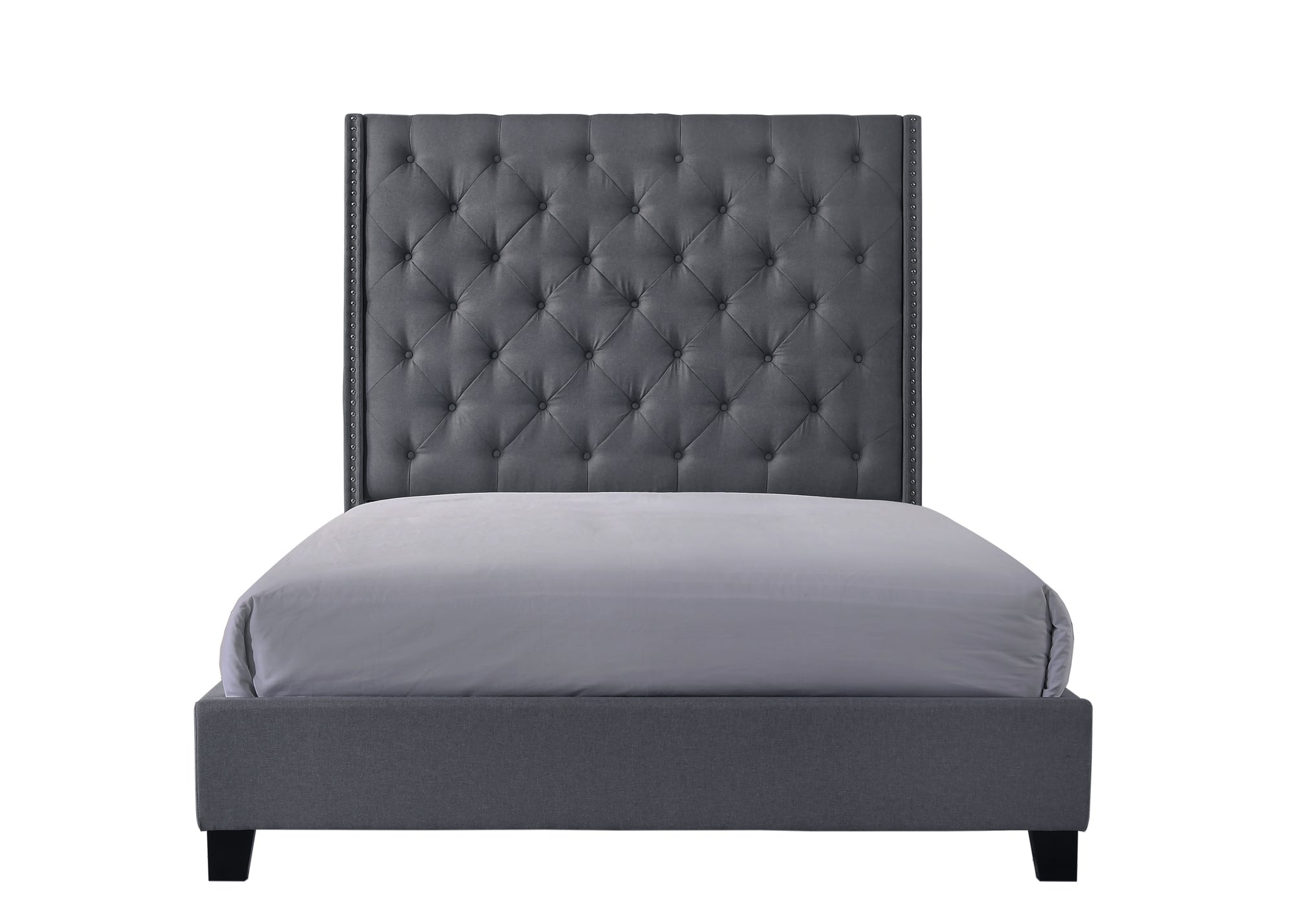 CHANTILLY QUEEN BED - GREY