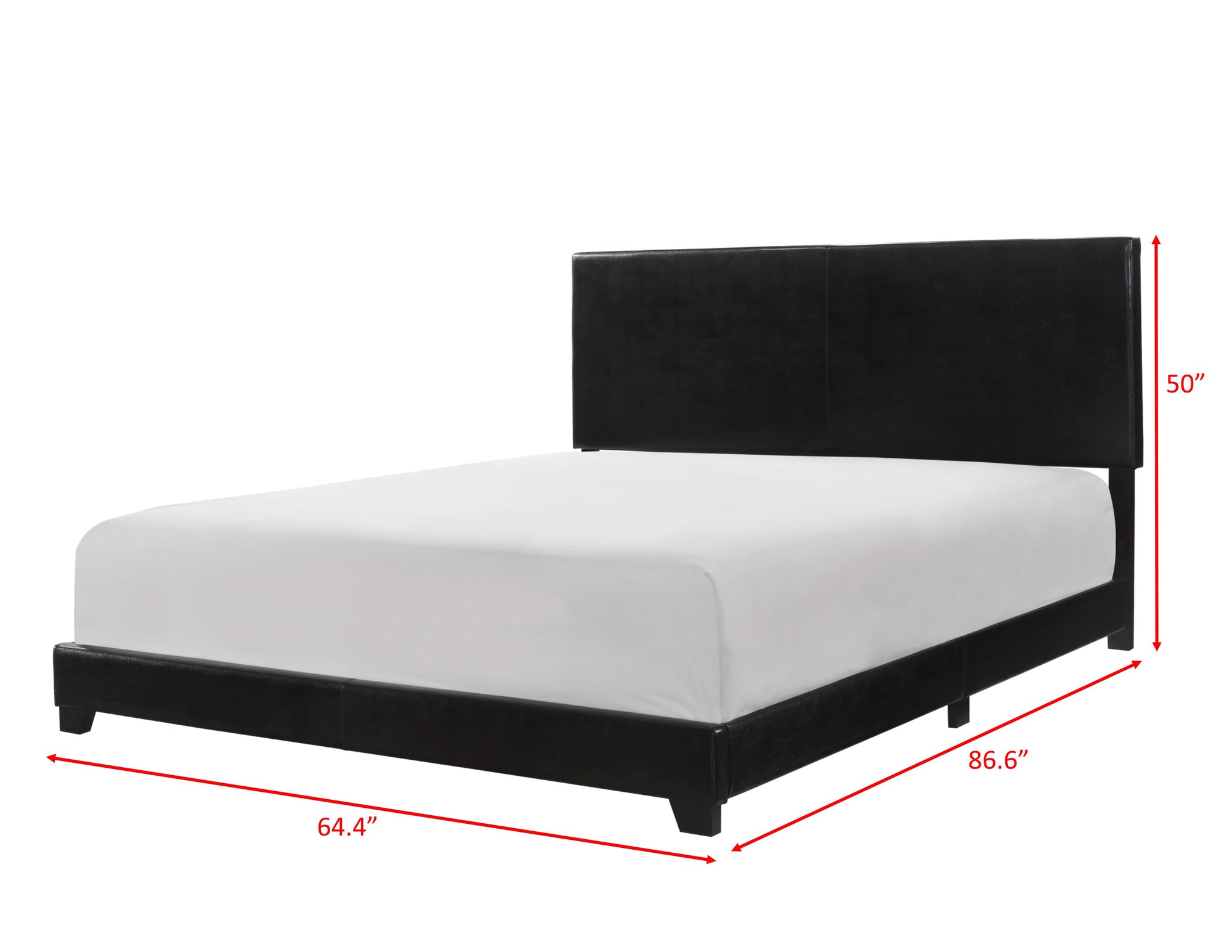 EDEN QUEEN BED - BLACK