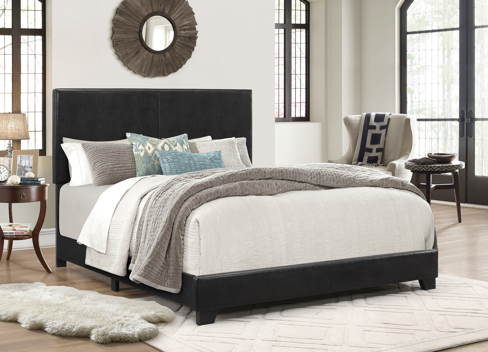 EDEN QUEEN BED - BLACK