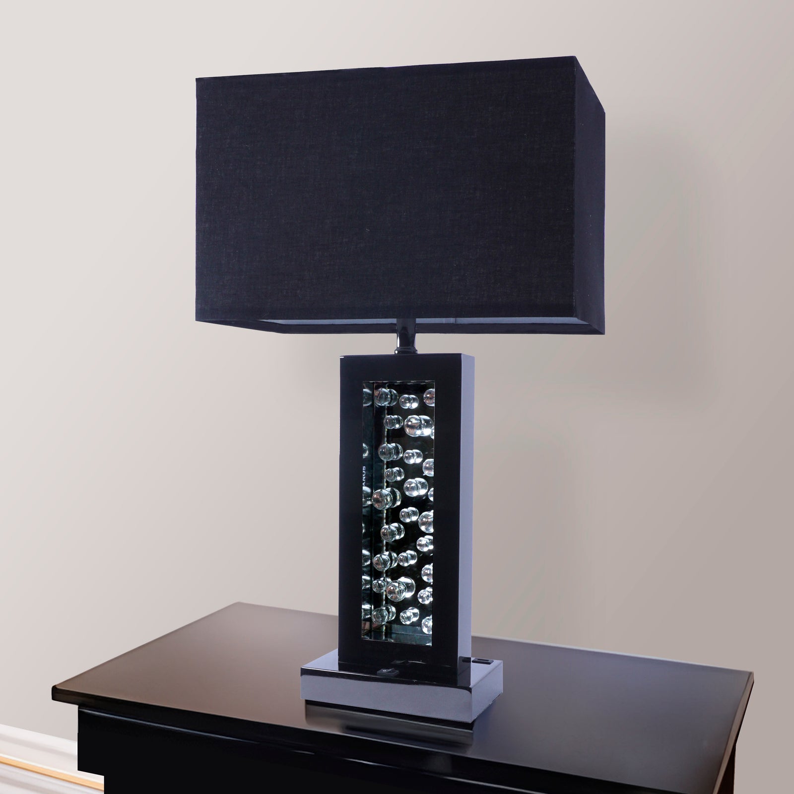 MONICA LAMP BLACK NICKEL - LED ACCENT