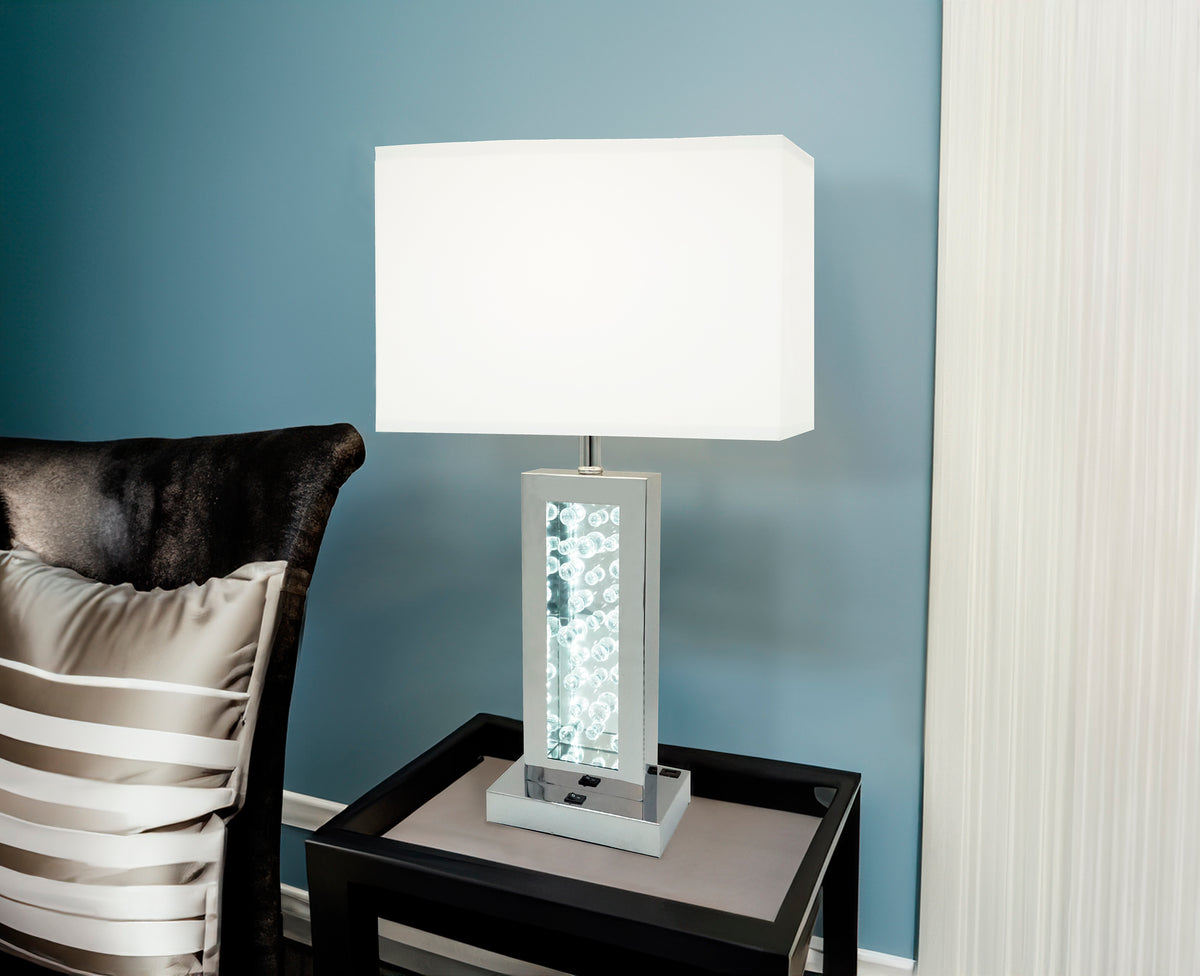 MONICA LAMP CHROME - LED ACCENT