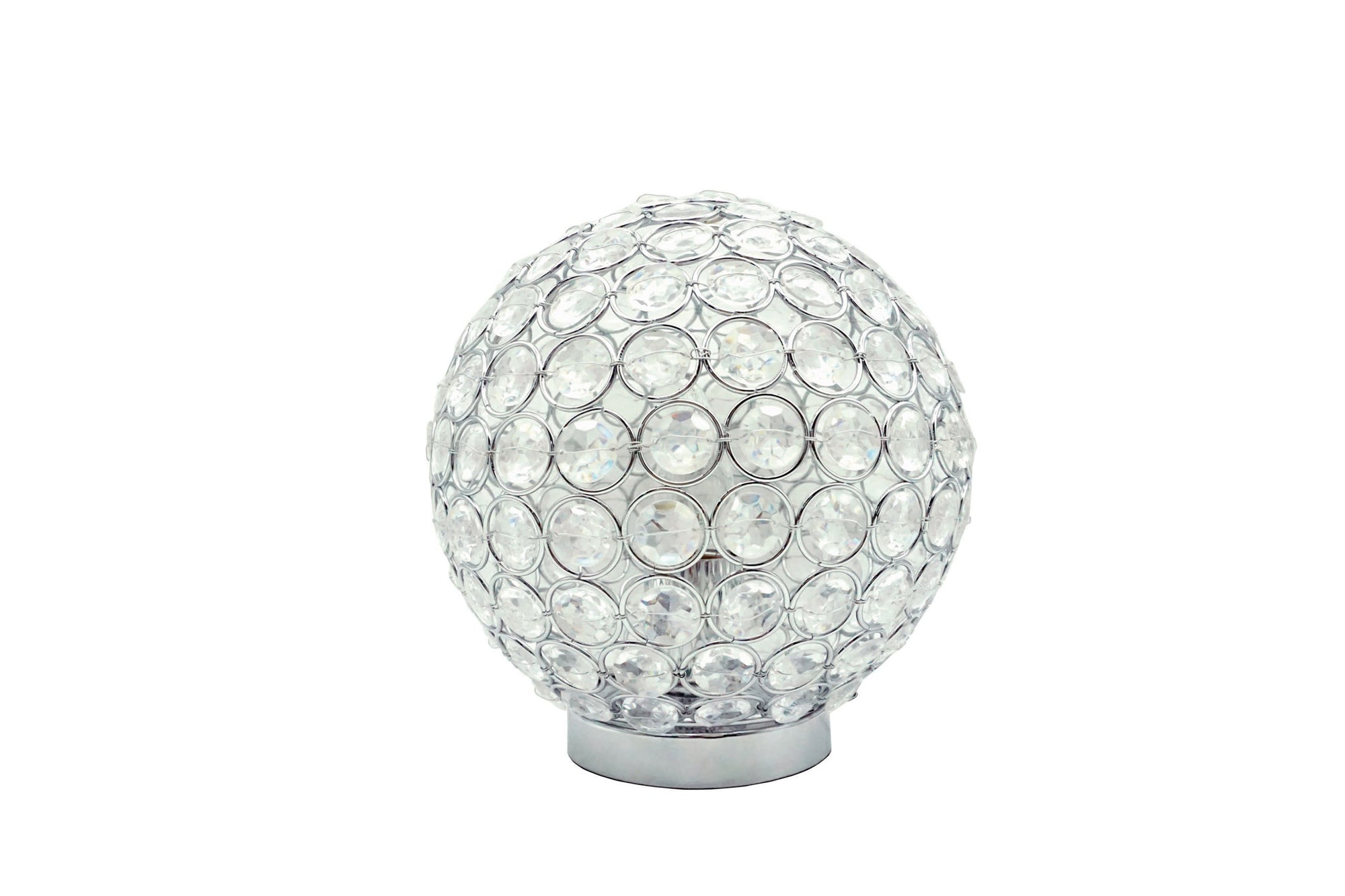 CRYSTAL GLOBE TABLE LAMP