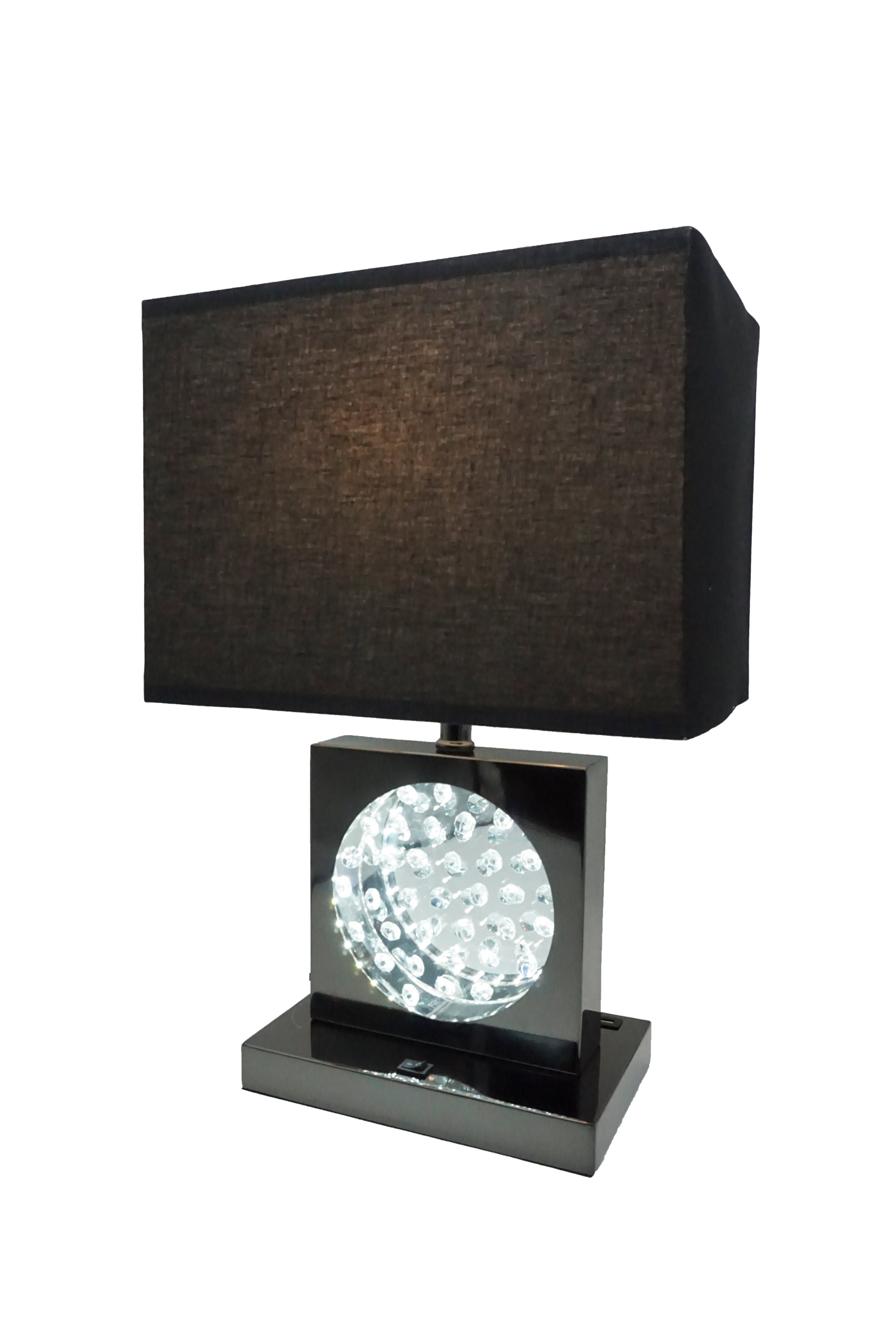 TABLE LAMP BLACK NICKEL - LED ACCENT